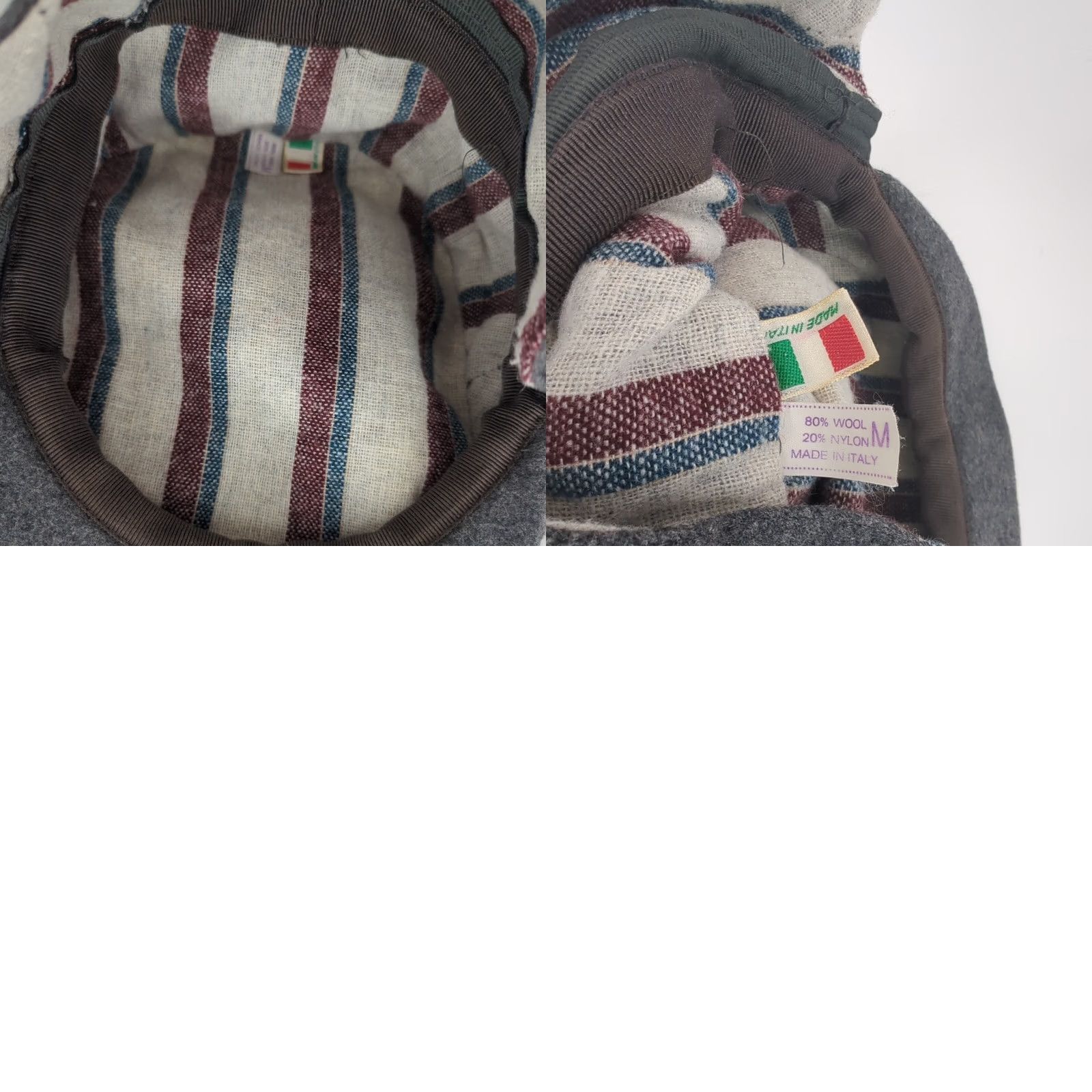 Vintage VINTAGE Newsboy Cap Hat Wool Blend Gray Lined Ear Flaps Made in Italy M Men 90s Cap Size ONE SIZE - 9 Thumbnail