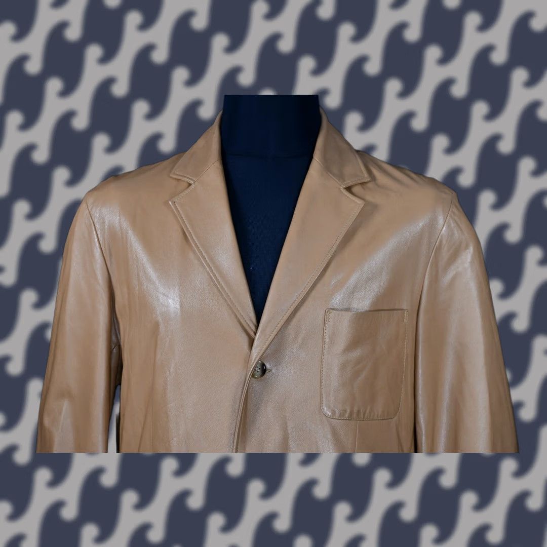 Bally BALLY Jacket Men Leather Brown 44 Size 44 Vintage? Size US S / EU 44-46 / 1 - 1 Thumbnail