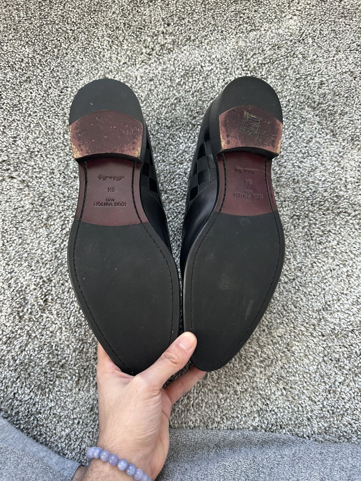 Louis Vuitton Black Leather Oxford Formal or Casual Shoes