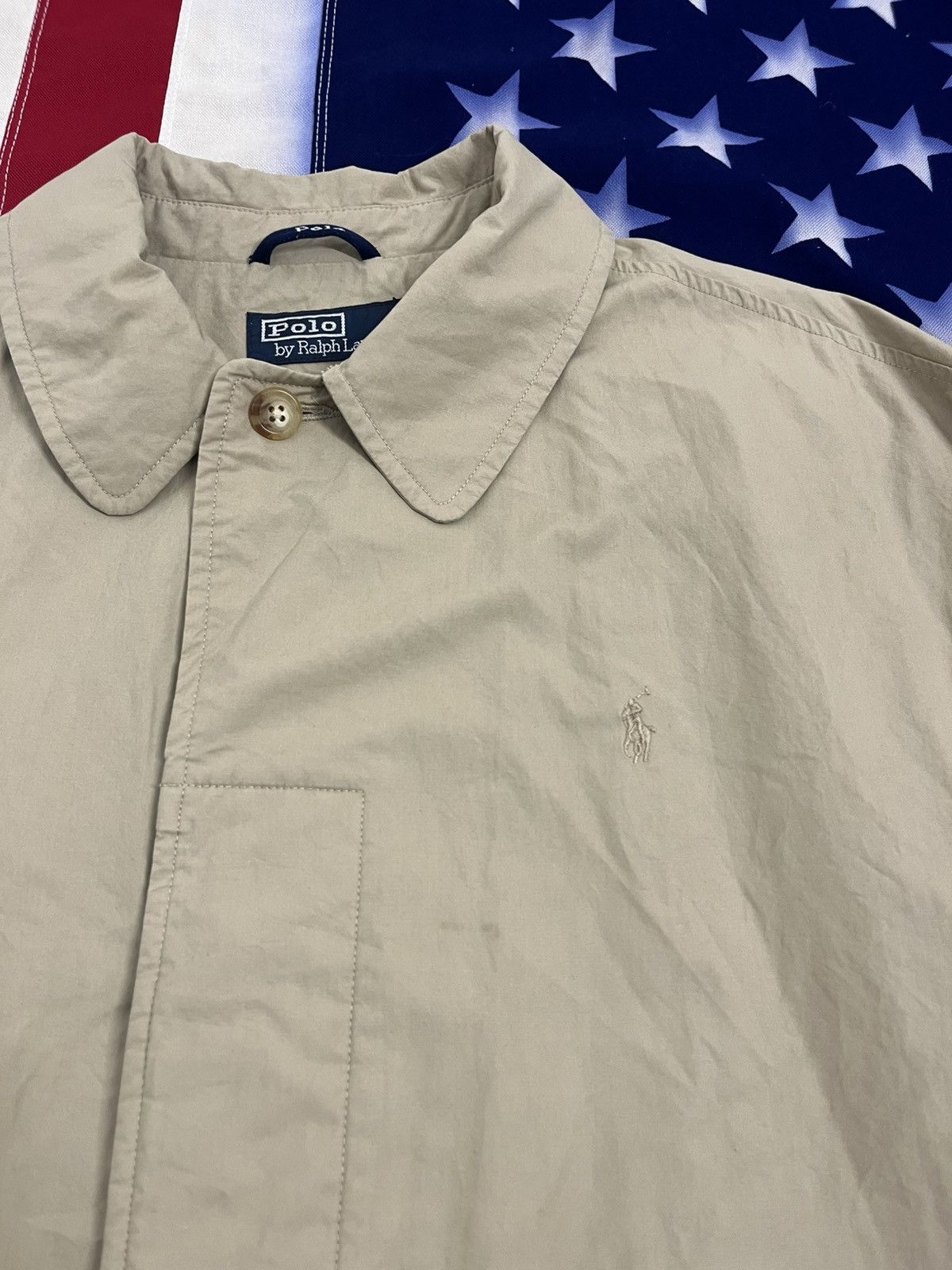Polo Ralph Lauren Vintage Polo Ralph Lauren Trench Beige Tan Cotton Twill City Size US XXL / EU 58 / 5 - 5 Thumbnail
