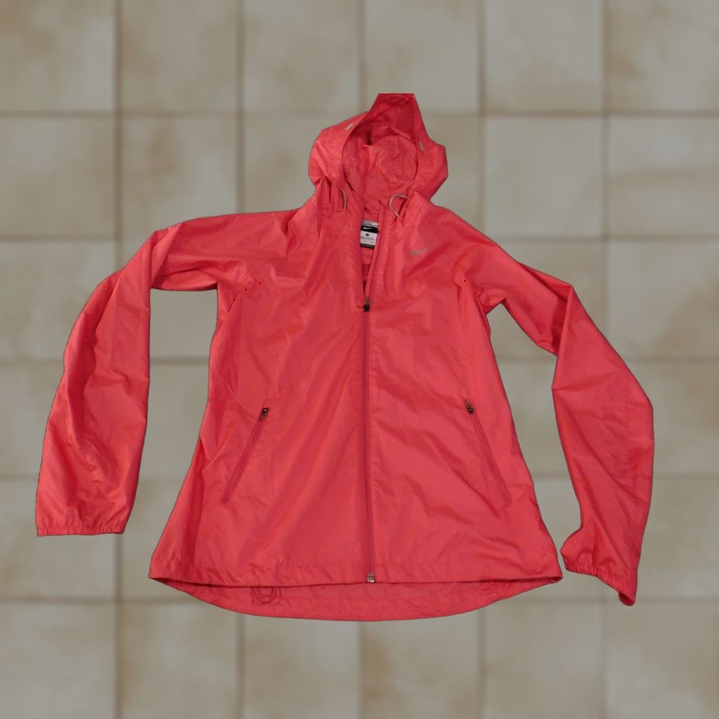 Nike Nike jacket Windbreaker Jacket Women S Pink Regular Zip Polyester Size S / US 4 / IT 40 - 1 Thumbnail