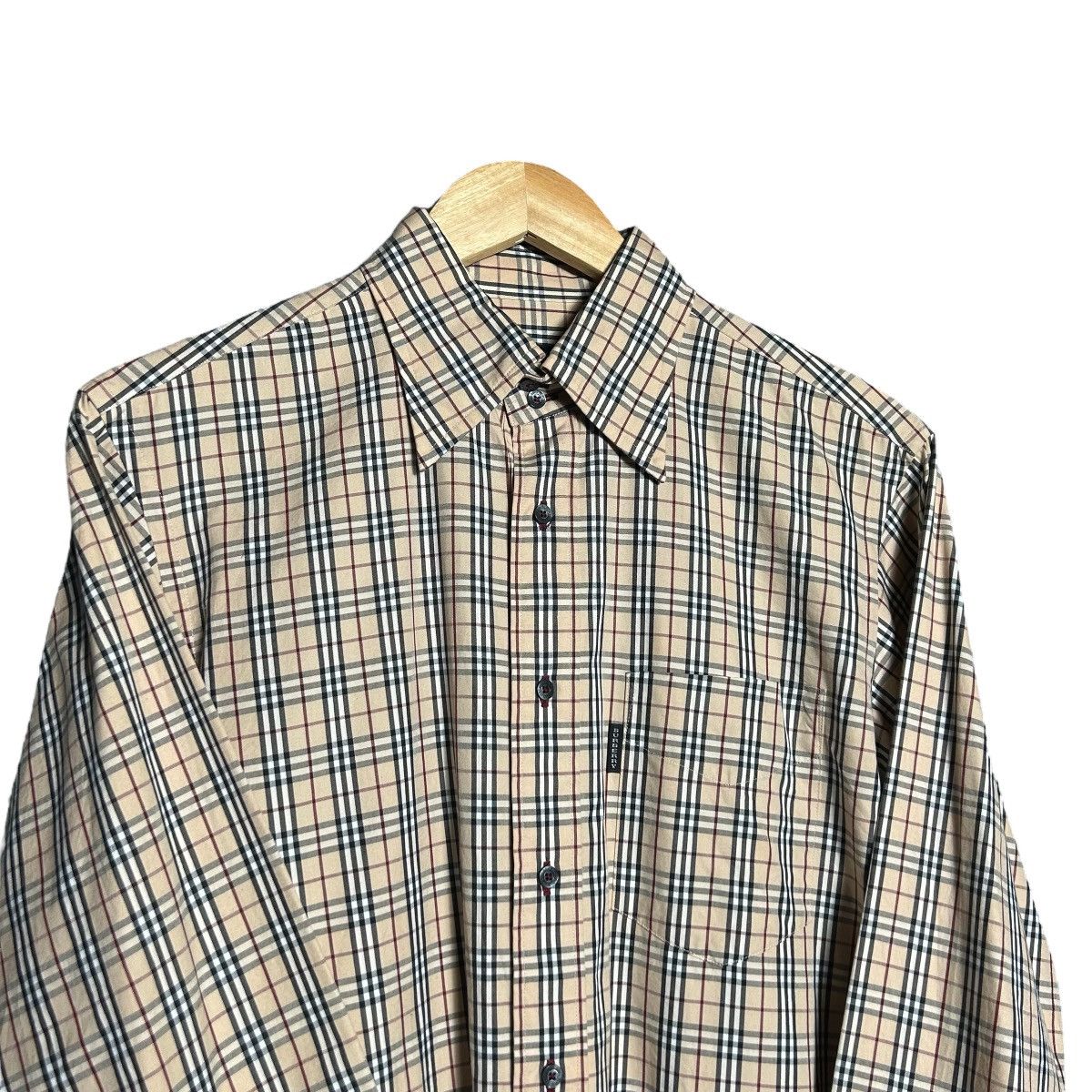Burberry × Vintage Vintage Burberry Black Label Nova Check Shirt Size US M / EU 48-50 / 2 - 3 Thumbnail