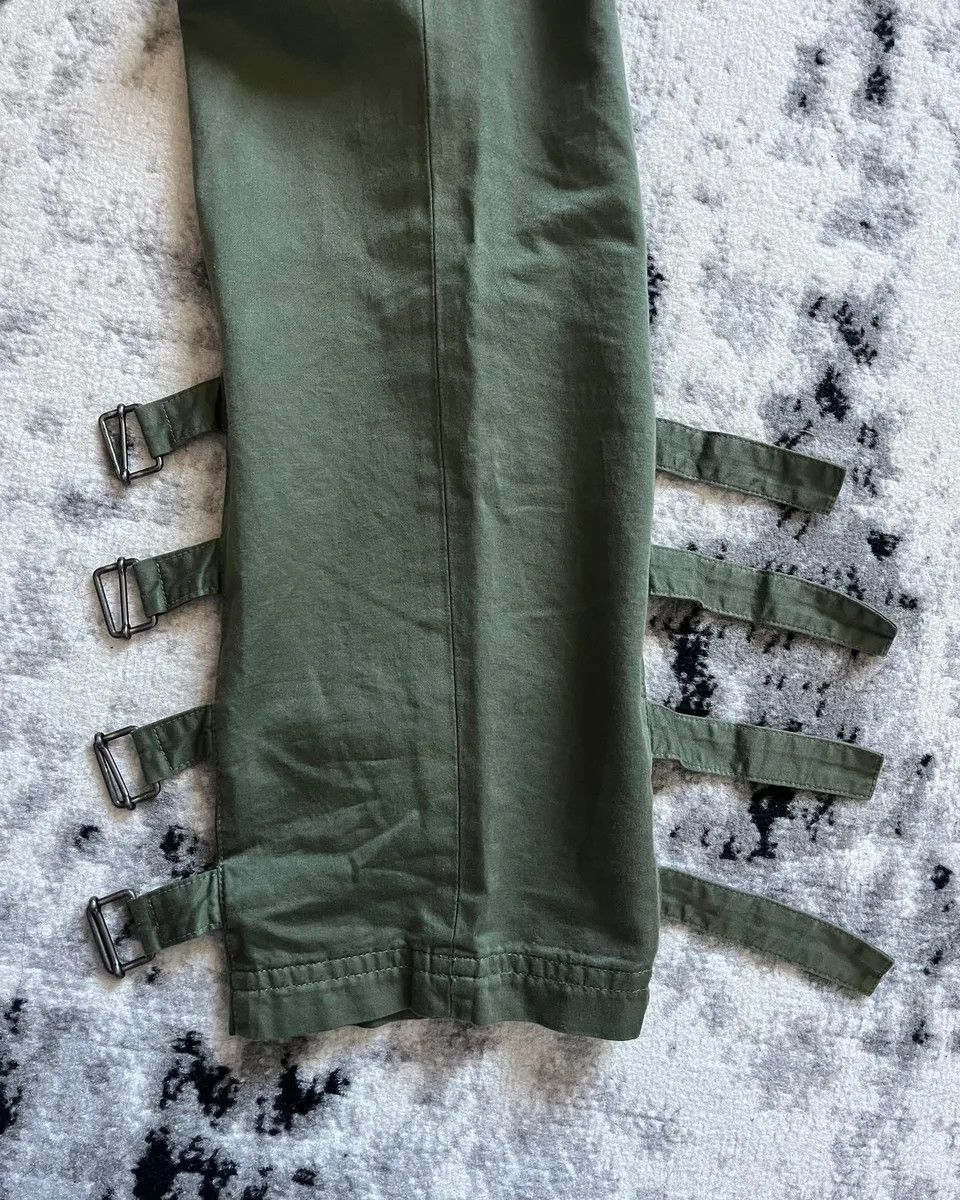 Dries Van Noten × Vintage AW2023 Dries Van Noten Olive Green Bondage Pants Size US 31 - 5 Thumbnail