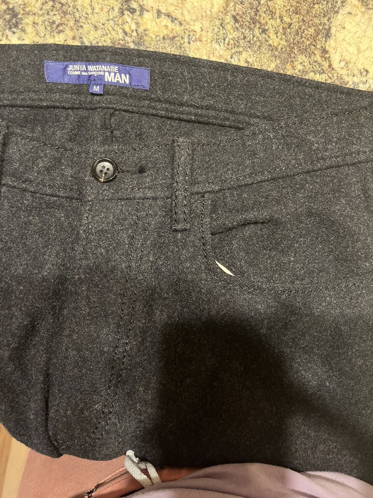 Junya Watanabe Junya watanabe man 2002 wool 5 pocket pants size medium Size US 35 - 6 Thumbnail