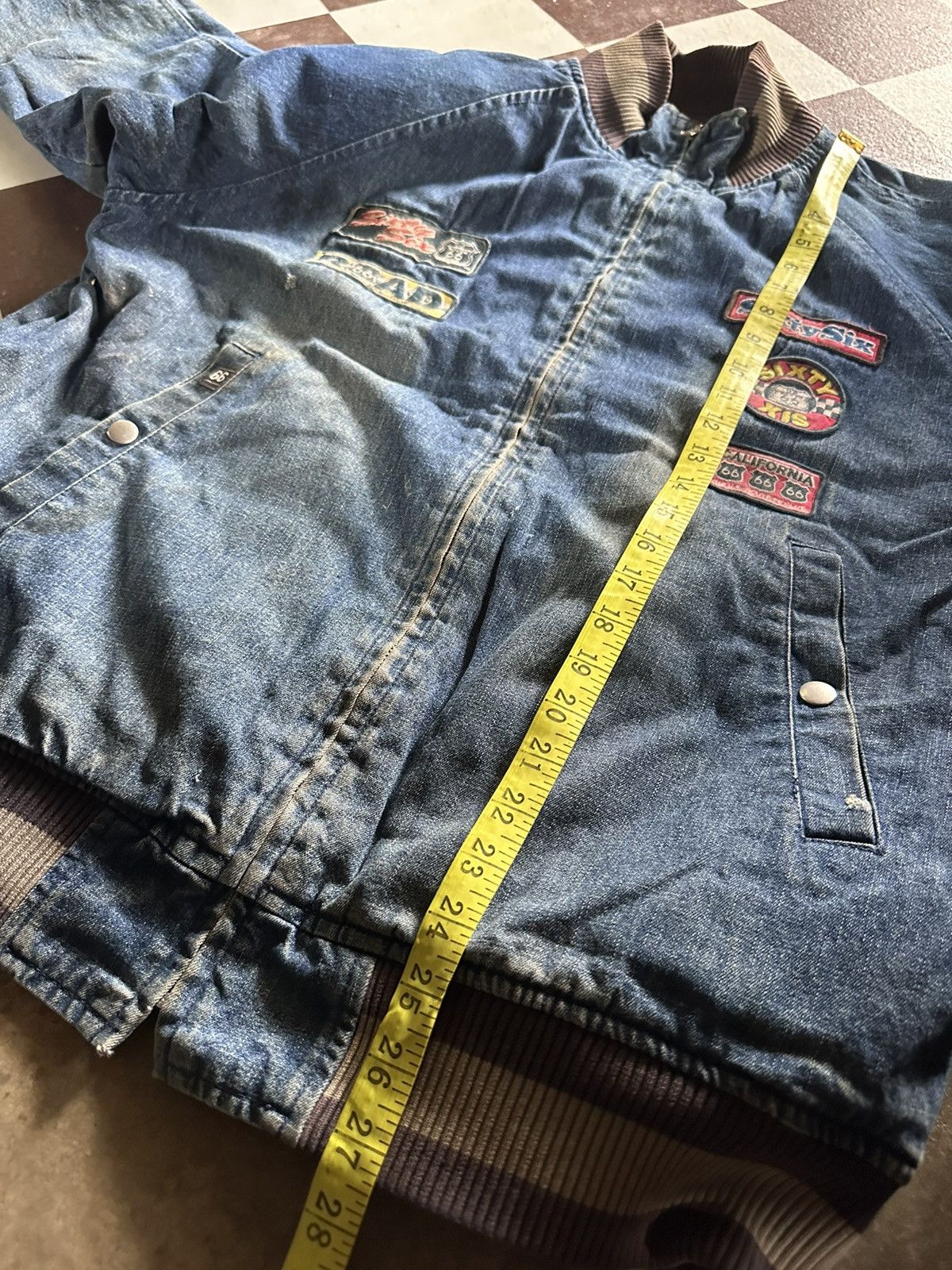 Vintage Vintage The U.S Route 66 club reversible jacket Size US L / EU 52-54 / 3 - 12 Thumbnail