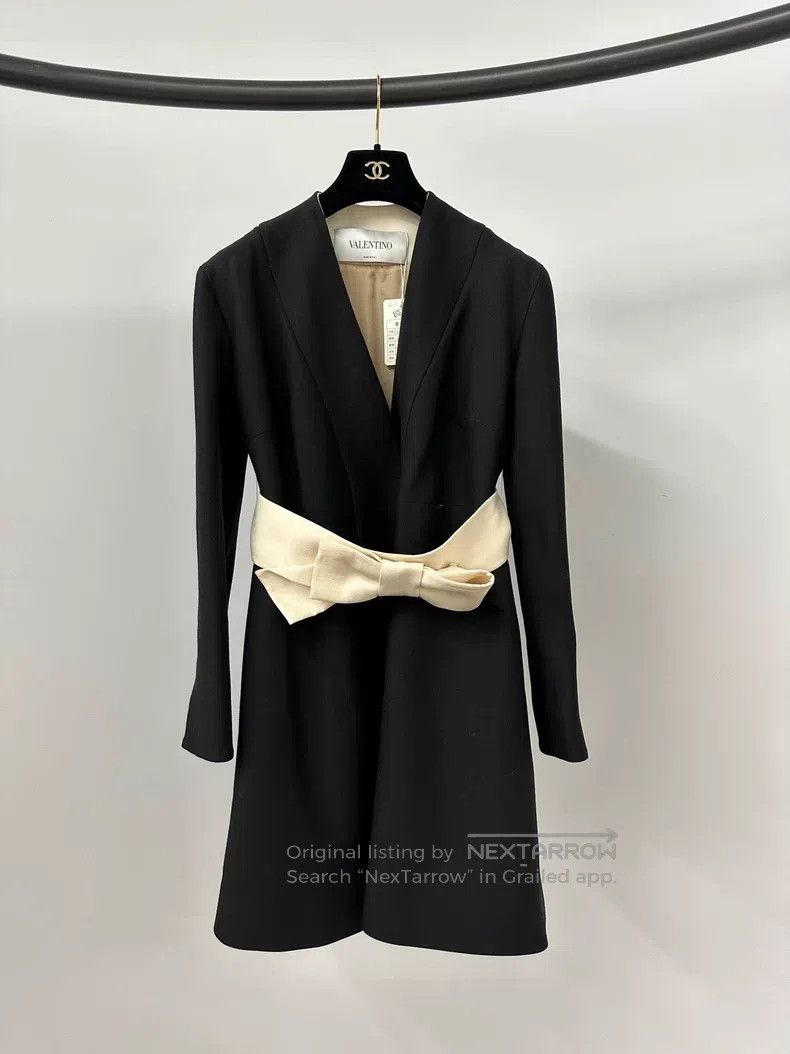 Valentino Silk wool dress with bow