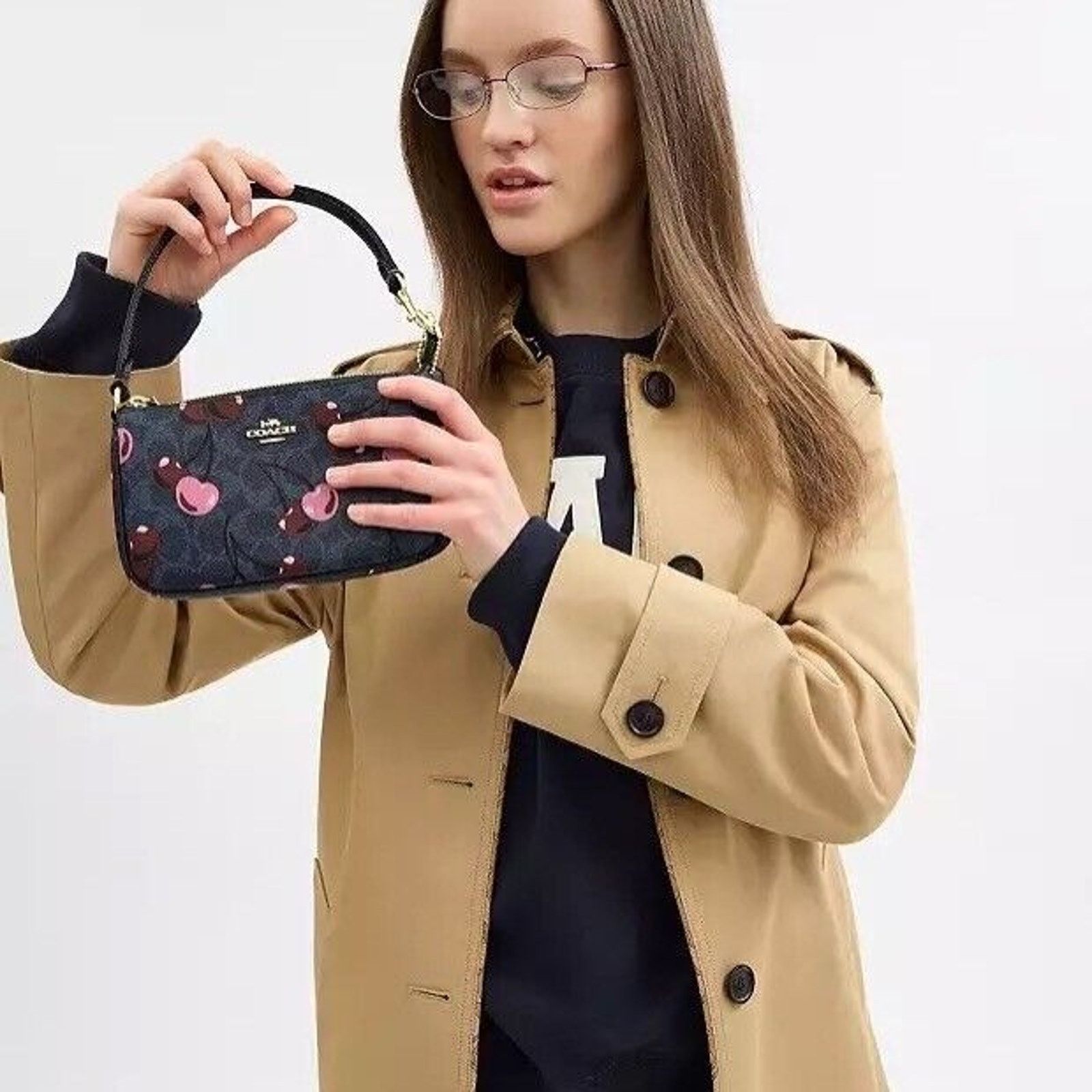 Coach NWT Limited Coach Nolita 19 In Signature Cherry Print CZ011 Size ONE SIZE - 4 Thumbnail
