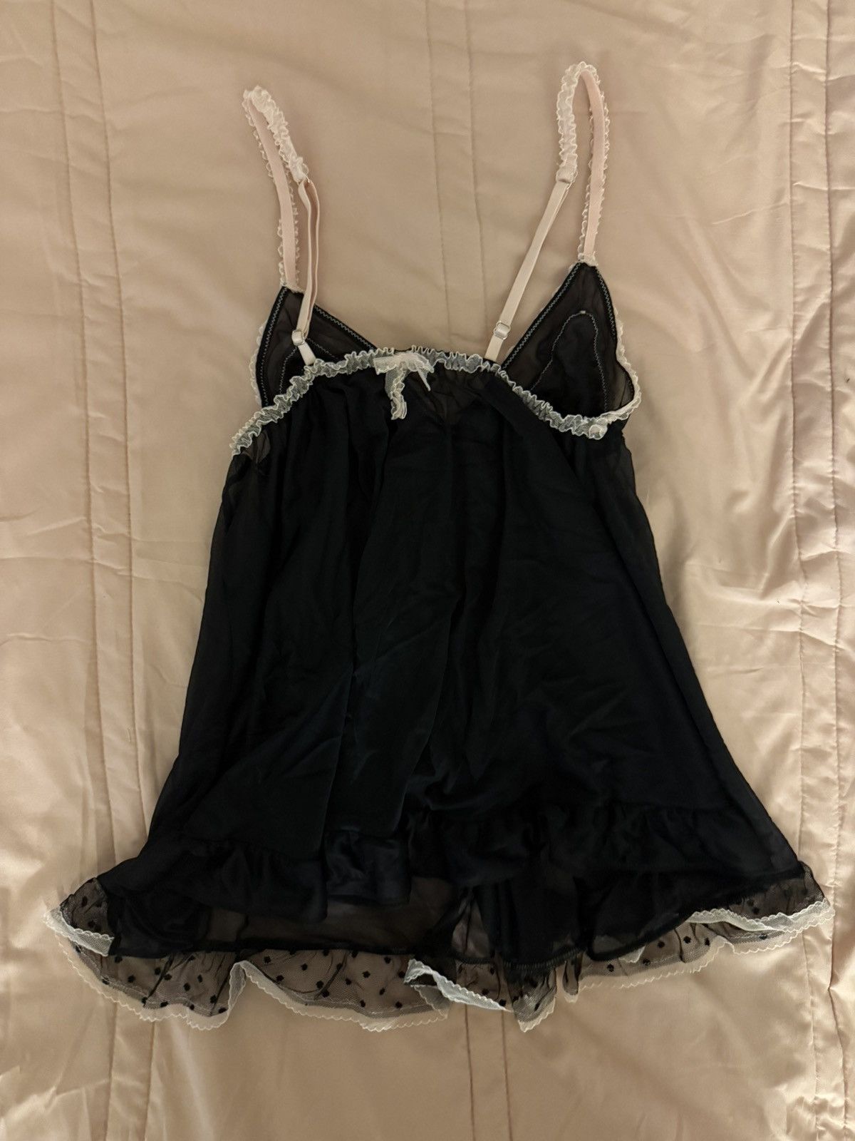 Other Vintage French Lace Baby Doll Dress Lingerie Size S / US 4 / IT 40 - 2 Thumbnail