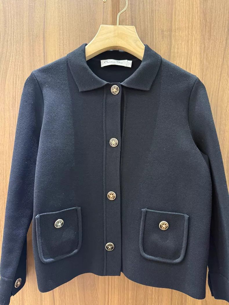 Dior Dior Black five-pointed star button knitted jacket Size XS / US 0-2 / IT 36-38 - 3 Thumbnail