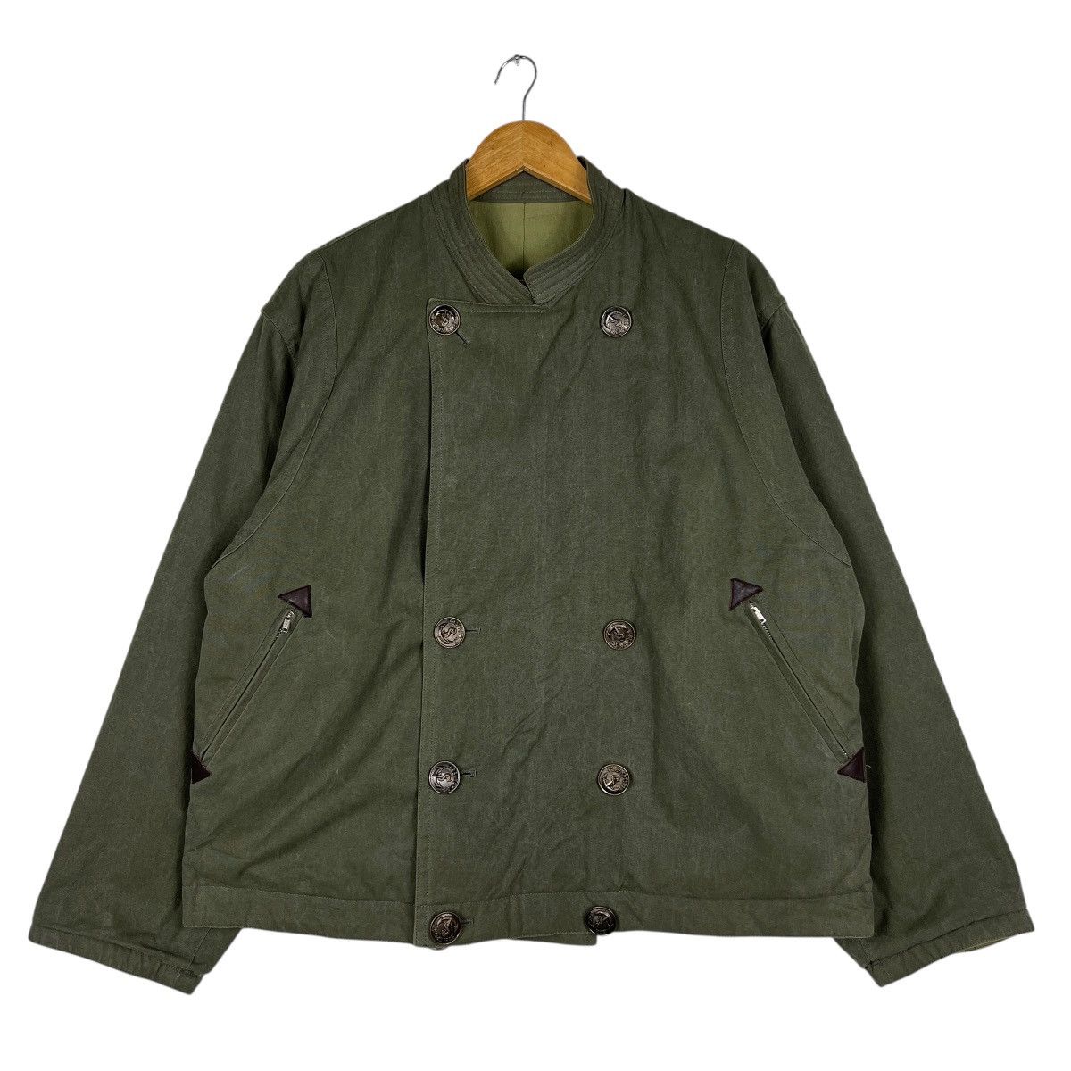 Issey Miyake 🔥 Issey Sport By Issey Miyake Double Breasted Navy Jacket Size US M / EU 48-50 / 2 - 3 Thumbnail