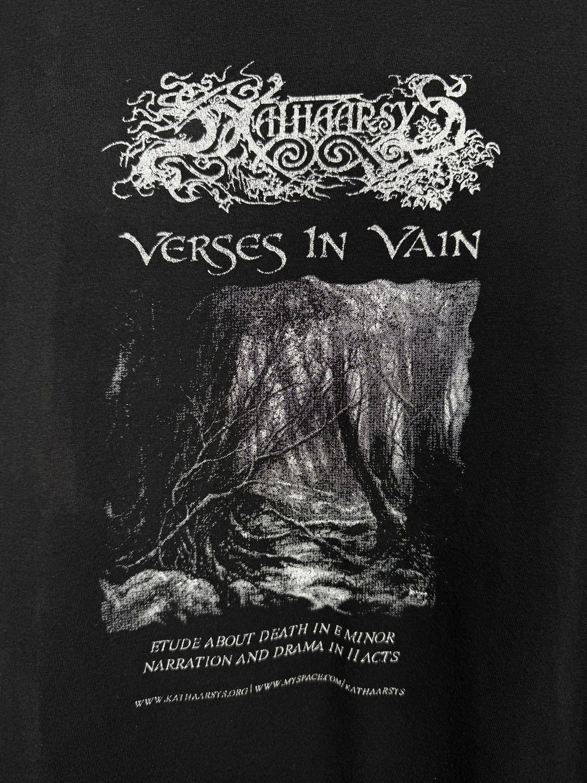 Band Tees Kathaarsys Verses in Vain World Tour 2008 band tee shirt Size US L / EU 52-54 / 3 - 4 Thumbnail