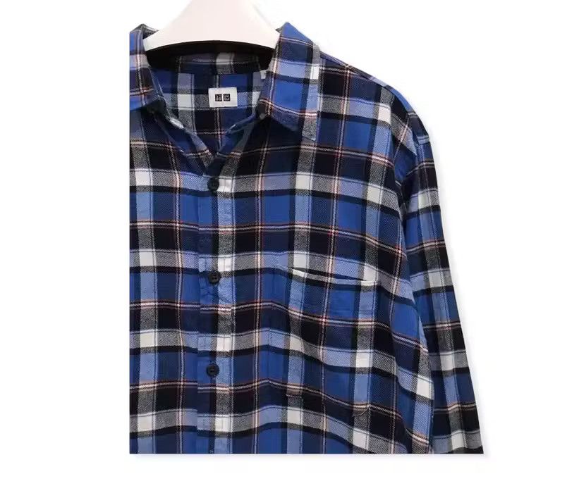 Vintage Japanese Brand Uniqlo Flannel Shirt Size US L / EU 52-54 / 3 - 3 Thumbnail