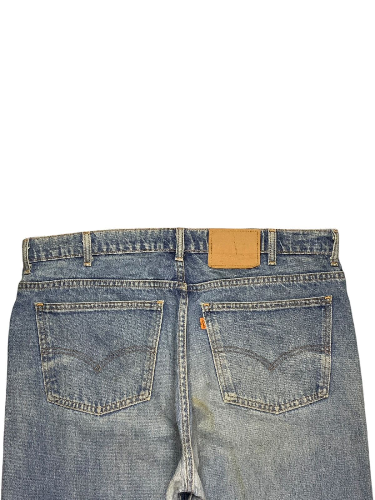 Levi's × Levi's Vintage Clothing Vintage 80s Levis 612 Orange Tab Mud Wash Ripped Baggy Jeans Size US 39 - 8 Thumbnail