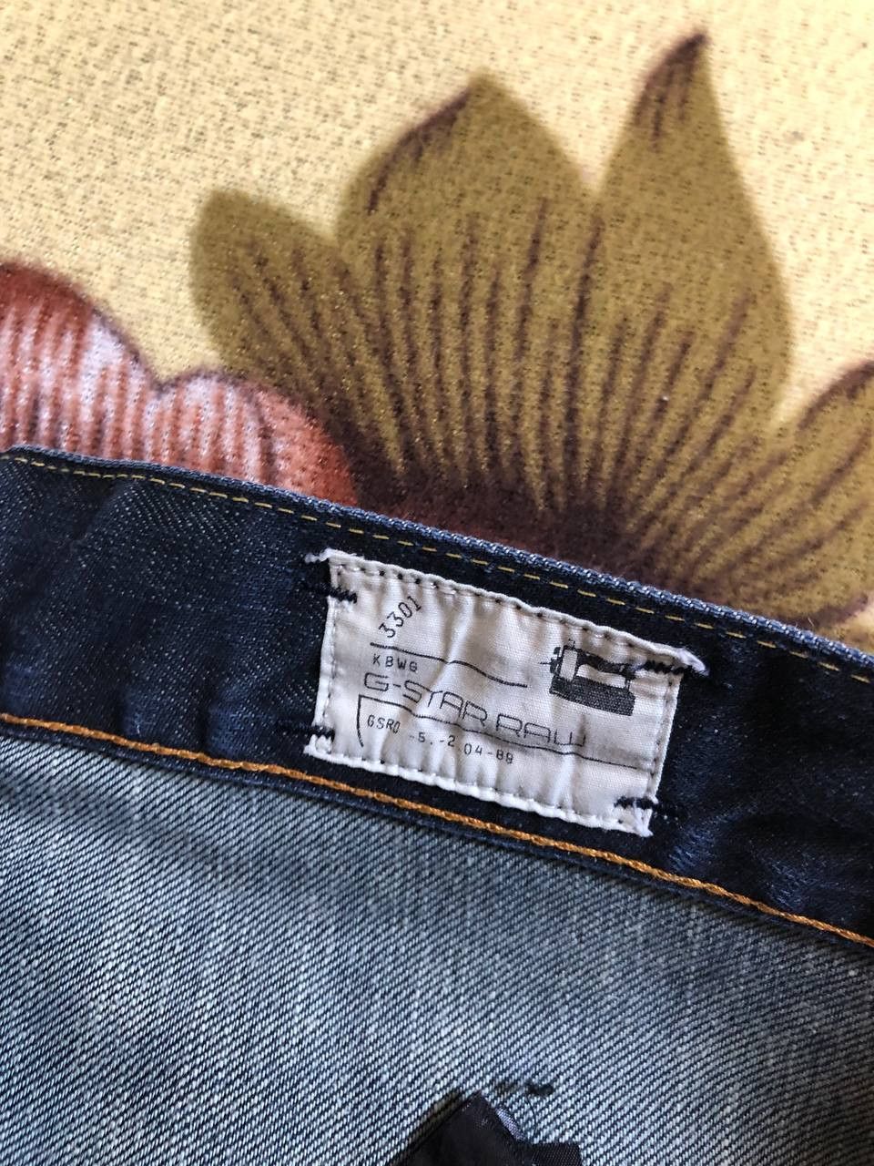 G-Star G Star Raw 3301 Slim Straight Jean Blue Button Fly Size US 30 / EU 46 - 2 Thumbnail