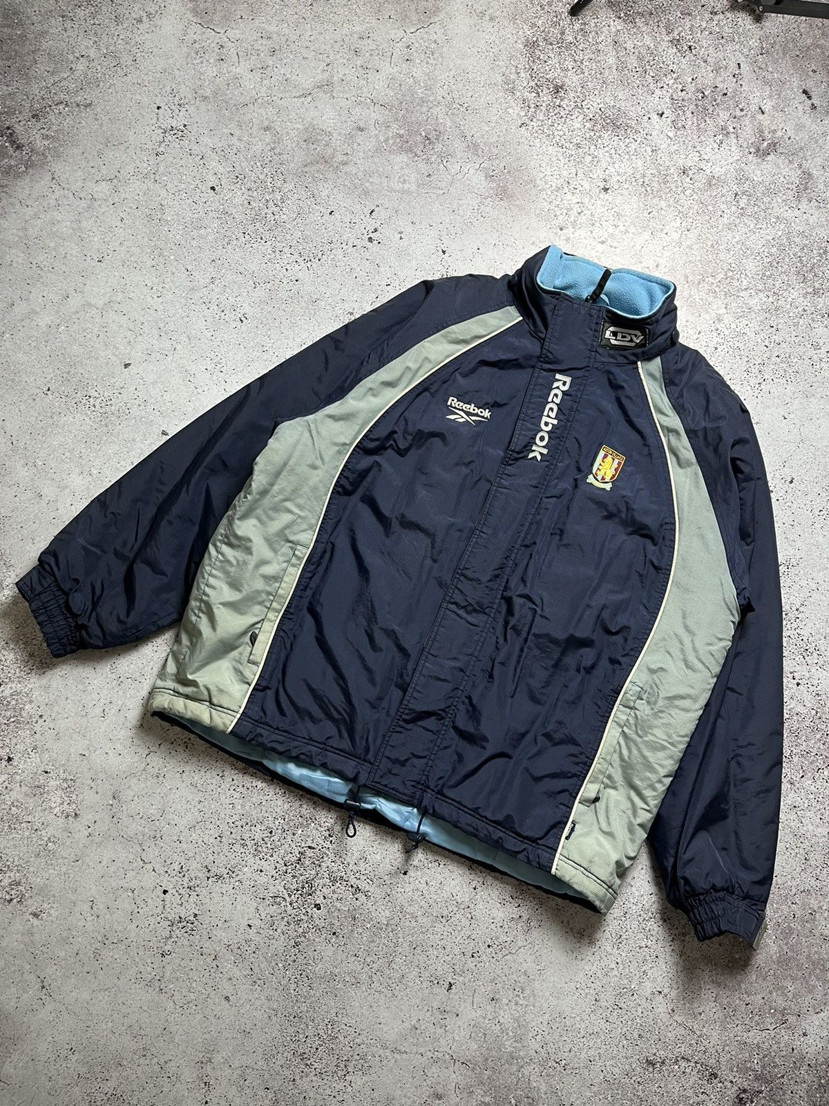 Reebok × Vintage ⚽️Aston Villa Coat Jacket 1998/99 Reebok 90s Football Soccer Size US XXL / EU 58 / 5 - 1 Thumbnail