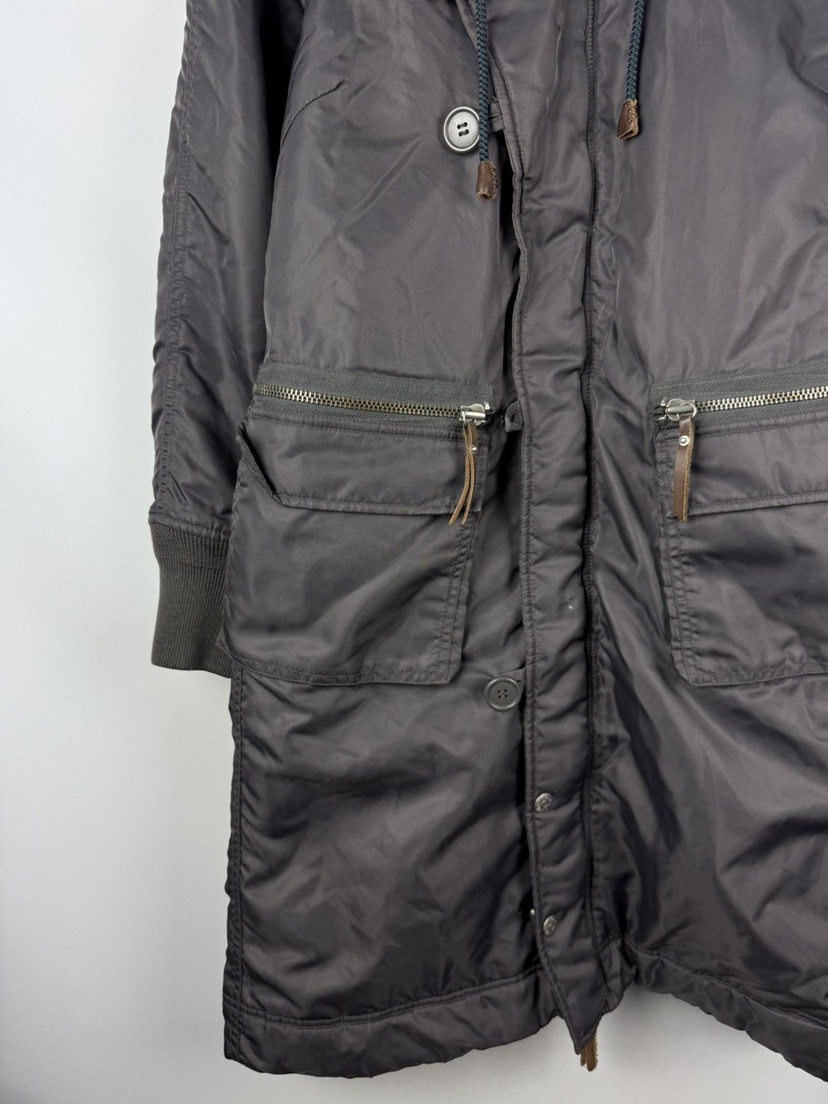Diesel × Vintage Diesel Vintage Ladies Y2K Nylon Hooded Parka Jacket Size S Size S / US 4 / IT 40 - 6 Thumbnail