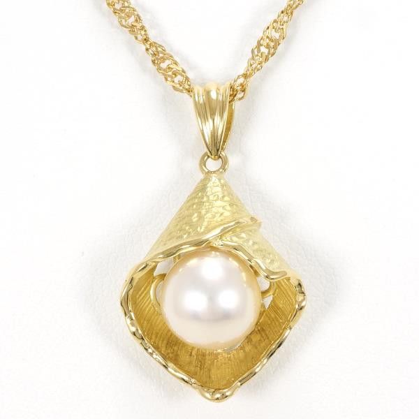 Other Other K18 Yellow Gold Pearl Necklace 59cm Metal Necklace in Great Condition Size ONE SIZE - 1 Thumbnail