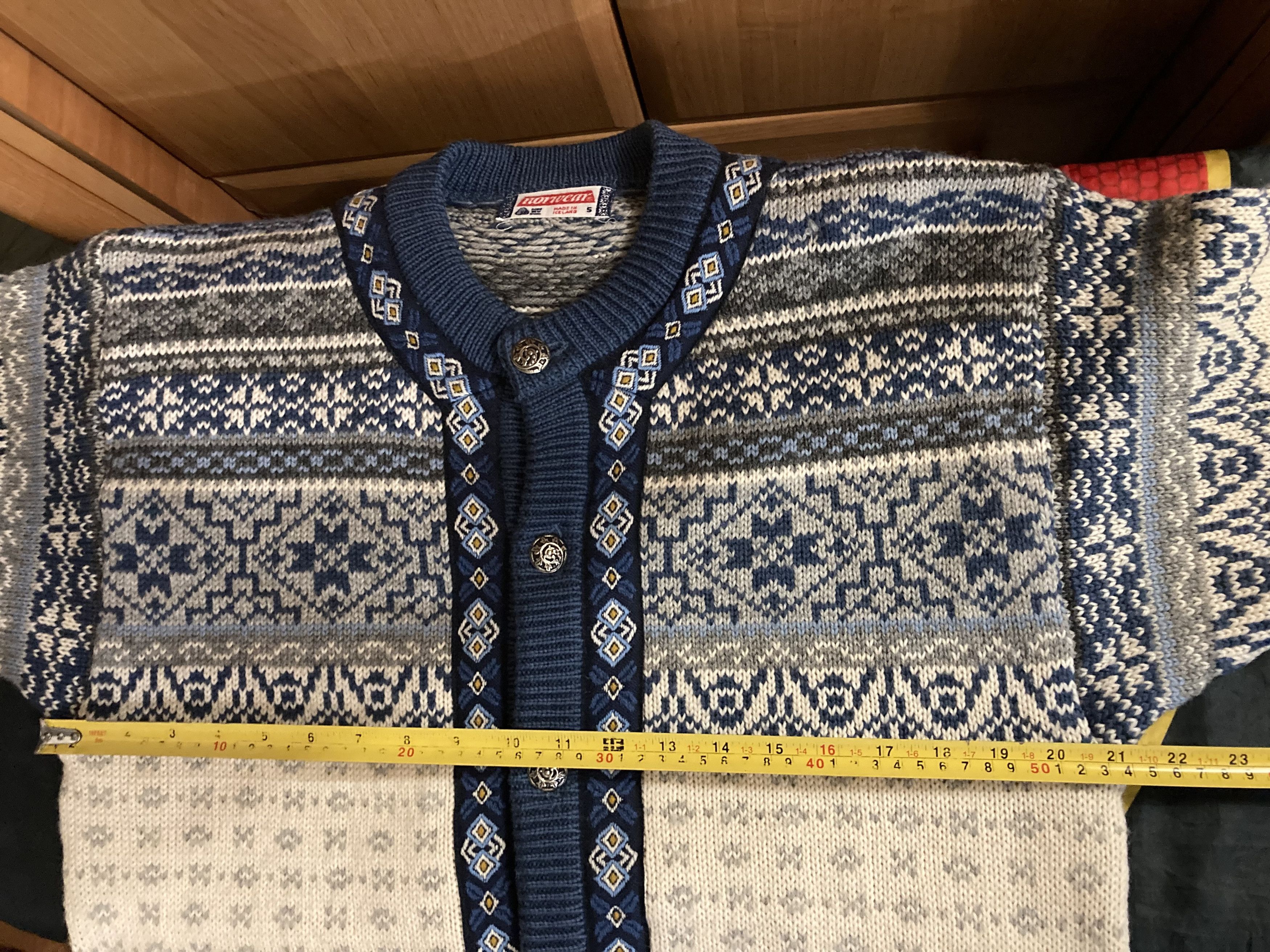 Dale Of Norway Vintage Cardigan 100% Pure Wool Knitted Icelandic Woolen Size M / US 6-8 / IT 42-44 - 8 Thumbnail