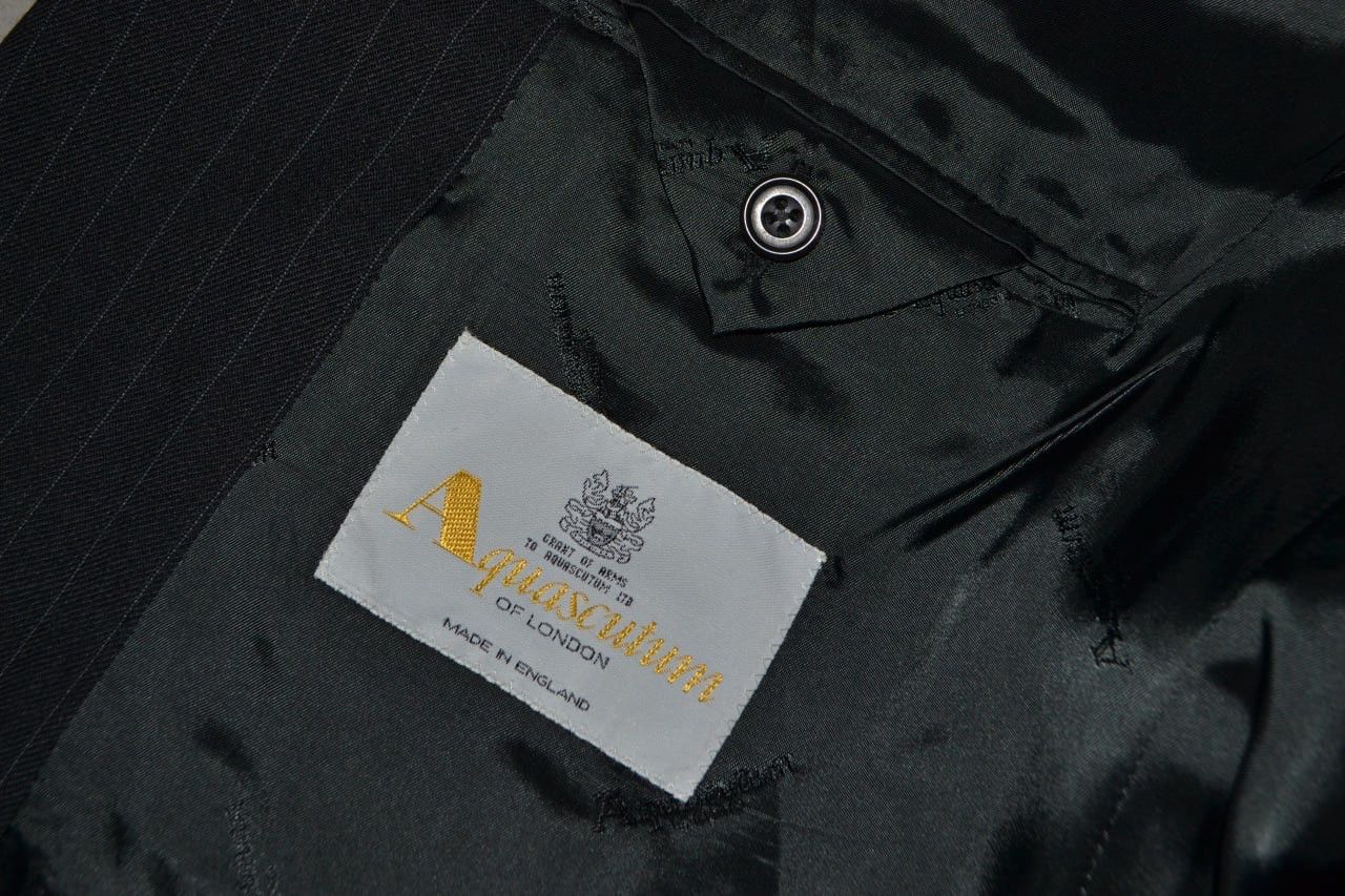 Aquascutum Aquascutum Blazer Two buttons Striped gray Men Size 44 / L Size 44R - 14 Thumbnail
