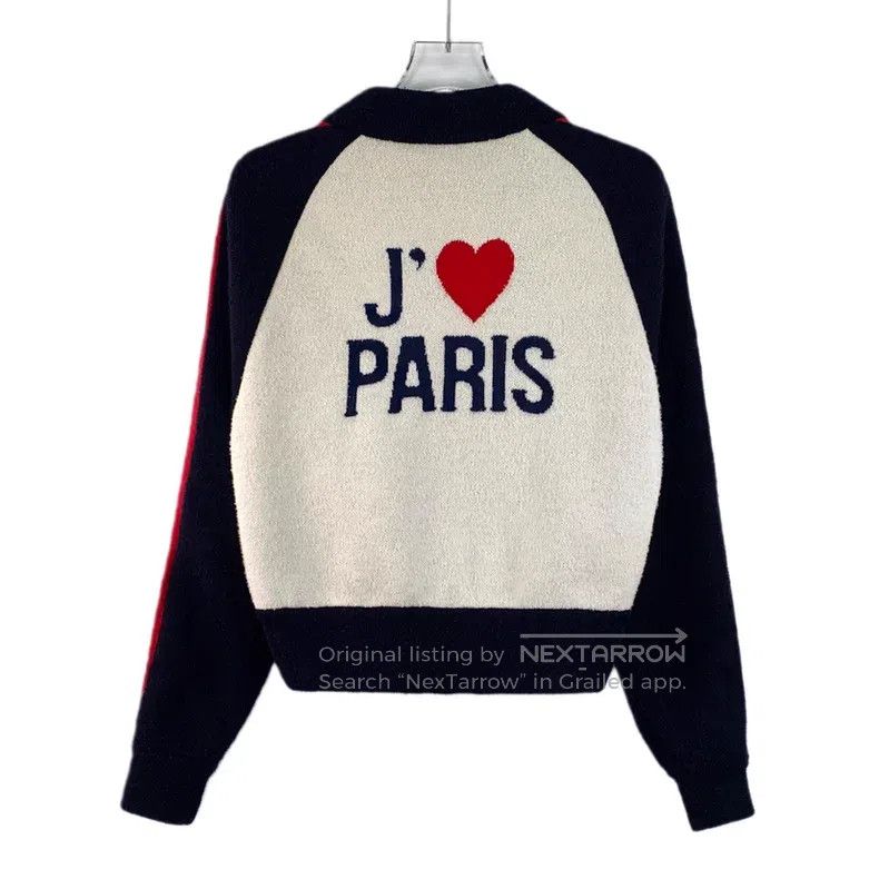 Dior Dior Colour block love letter inlaid wool stand-up collar Size XS / US 0-2 / IT 36-38 - 2 Thumbnail