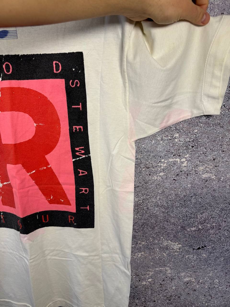 Band Tees 90's Vintage 1991 Rod Stewart Vagabond Heart Tour Tee Medium Size US M / EU 48-50 / 2 - 15 Thumbnail