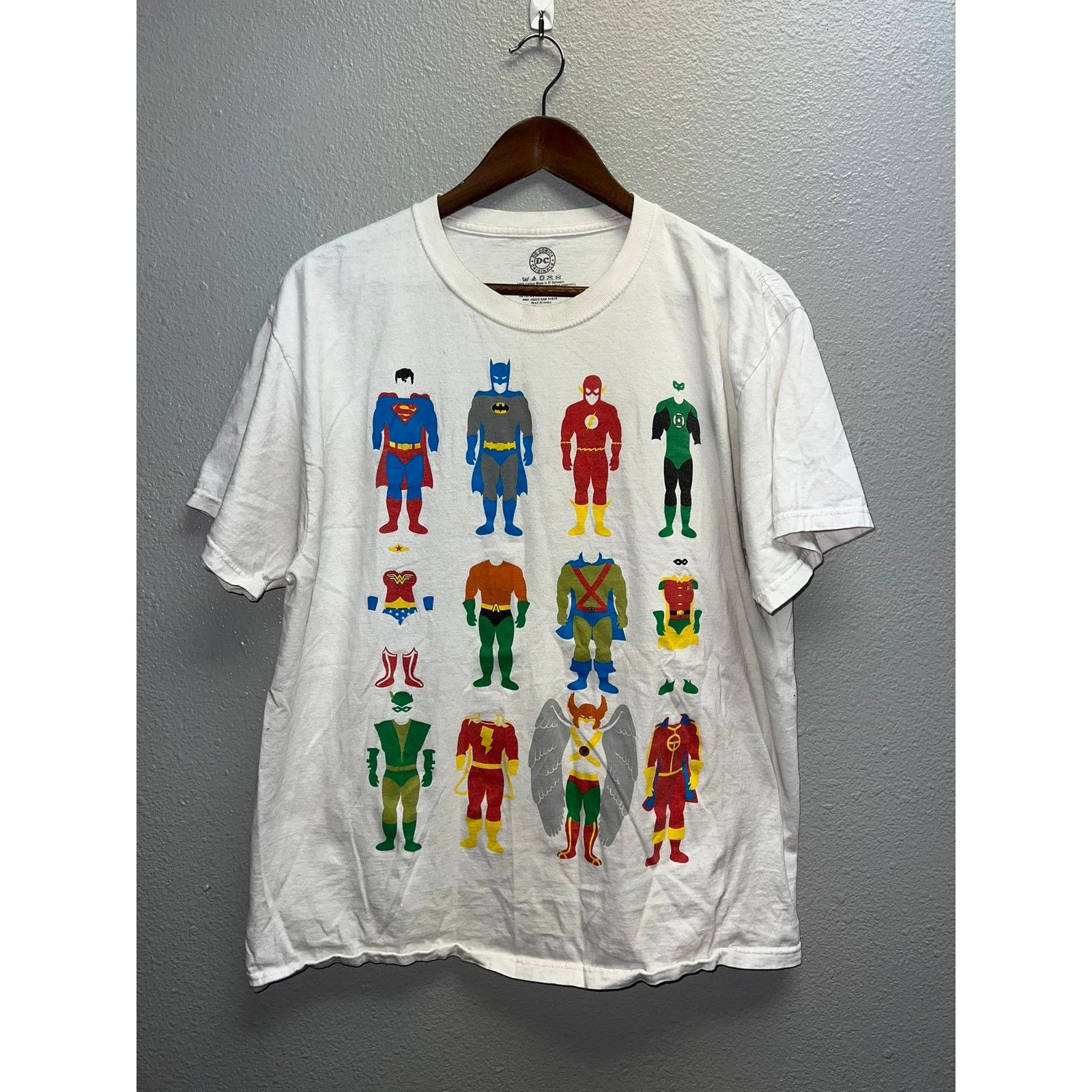 DC Comics DC Comics Superhero Shirt Super Hero White Tee Graphic Large Size US L / EU 52-54 / 3 - 1 Thumbnail