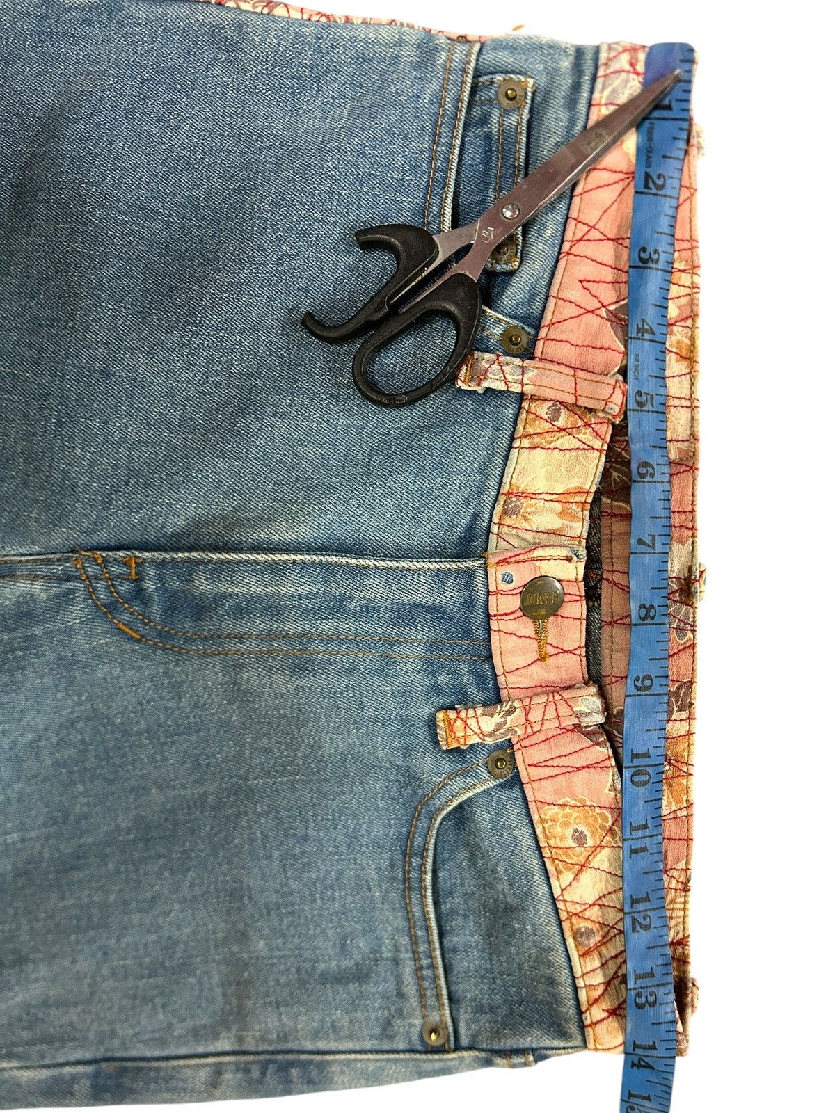 Japanese Brand × Kamakura Vintage Glamdy Japan Embroidery Sukajan Flowers Jeans Size US 28 / EU 44 - 18 Thumbnail