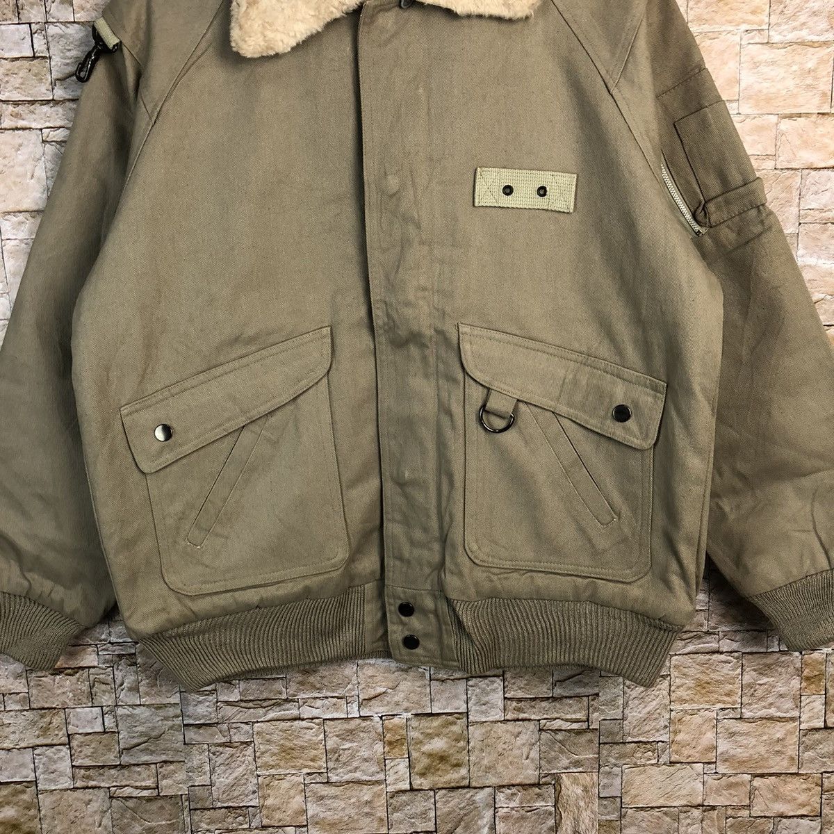Vintage DL Jacket Pilot vintage Brown Bombers Jacket #A560 Size US M / EU 48-50 / 2 - 3 Thumbnail