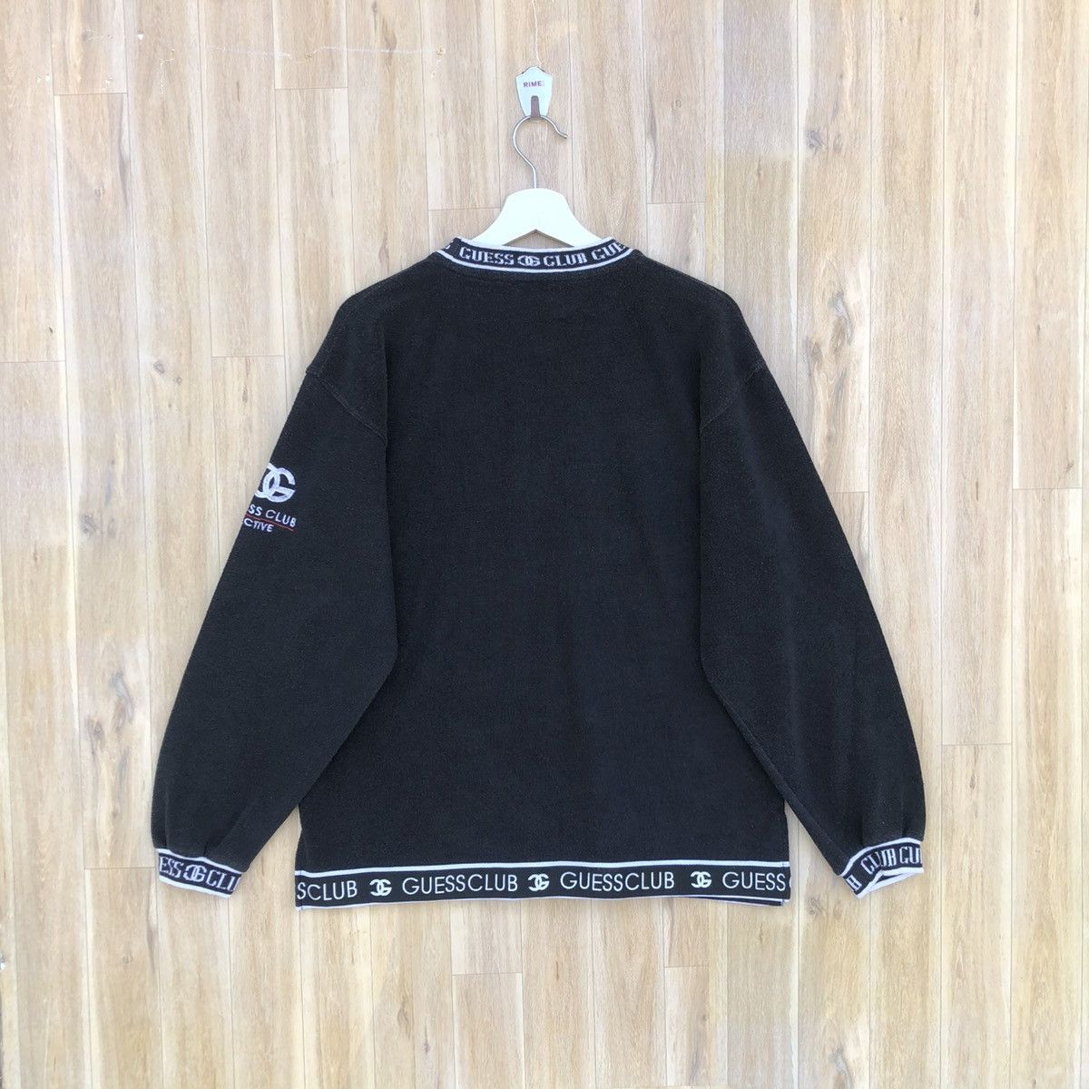 Vintage Vintage Guess Club Bootleg Pullover Sweatshirt Size US L / EU 52-54 / 3 - 4 Thumbnail