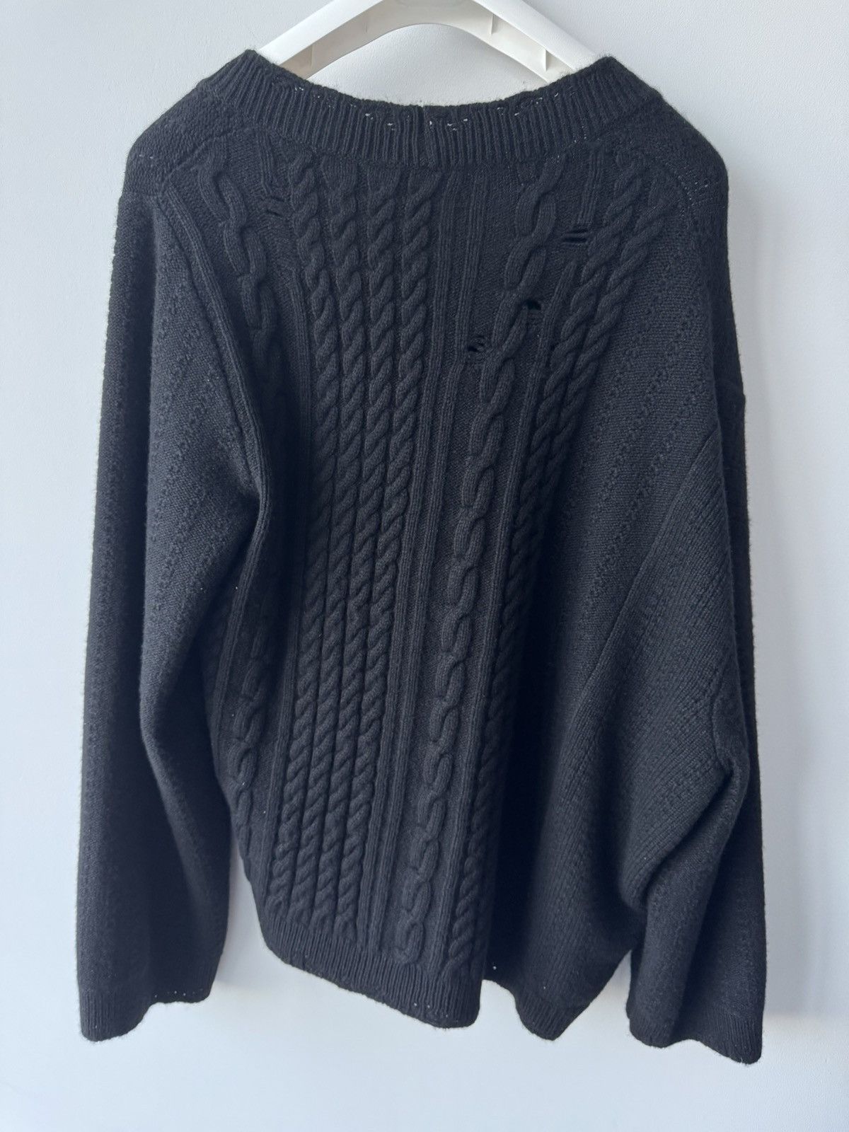 Enfants Riches Deprimes ENFANTS RICHES DEPRIMES ASYMMETRICAL CABLE KNIT CARDIGAN Size US XL / EU 56 / 4 - 4 Thumbnail