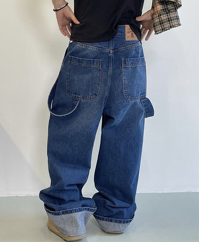Japanese Brand × Vintage Retro punk cleanfit washed loose fit baggy jeans pants Size US 29 - 6 Thumbnail