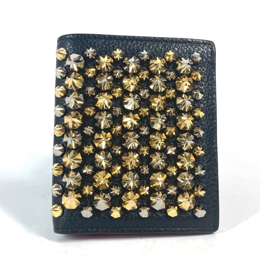 Christian Louboutin Christian Louboutin Studs Palos Wallet Compact Bi-Fold Leather Men Size ONE SIZE - 1 Thumbnail