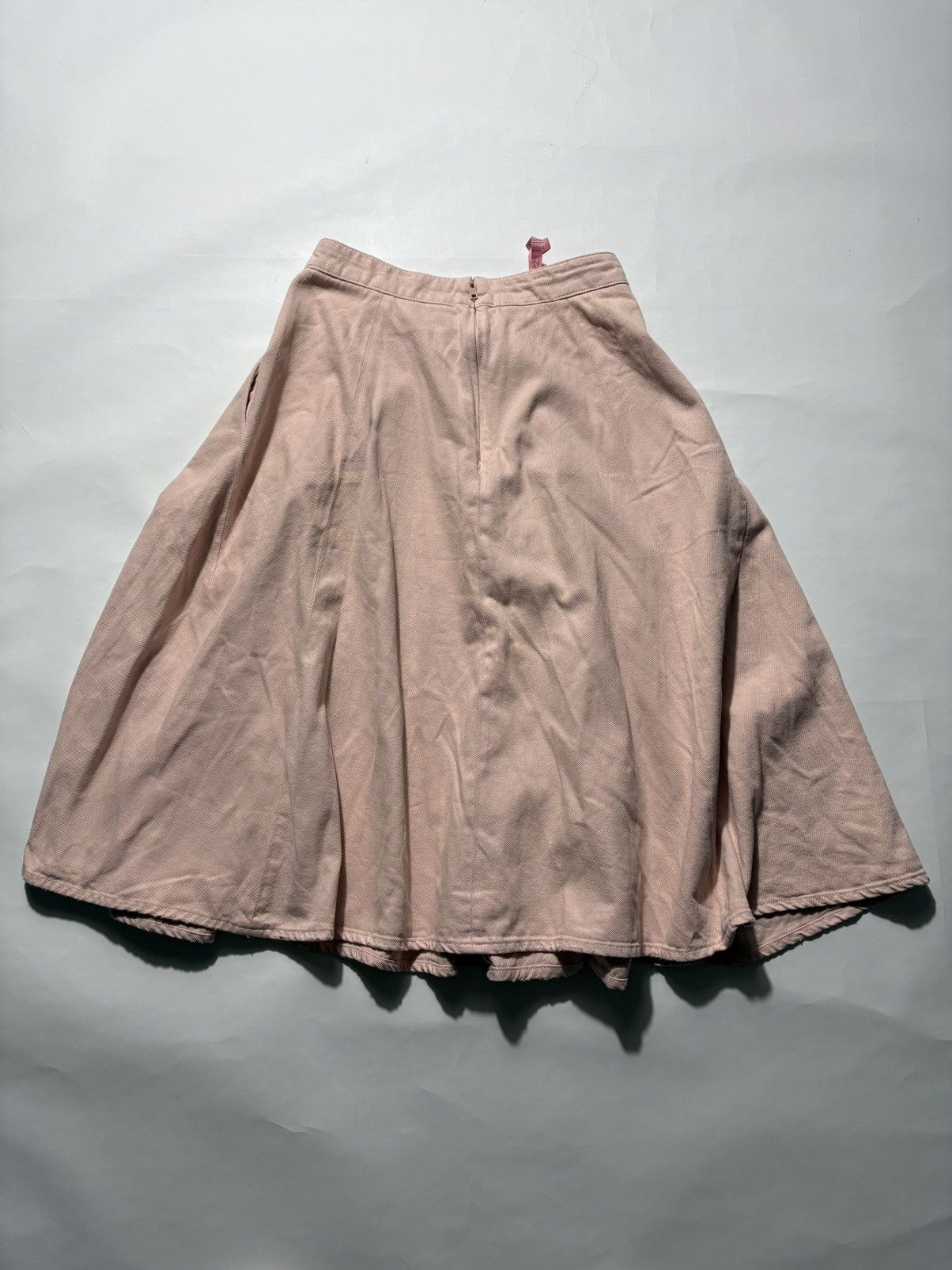 Prada PRADA DENIM PLEATED MIDI SKIRT Size 27" / US 4 / IT 40 - 2 Thumbnail