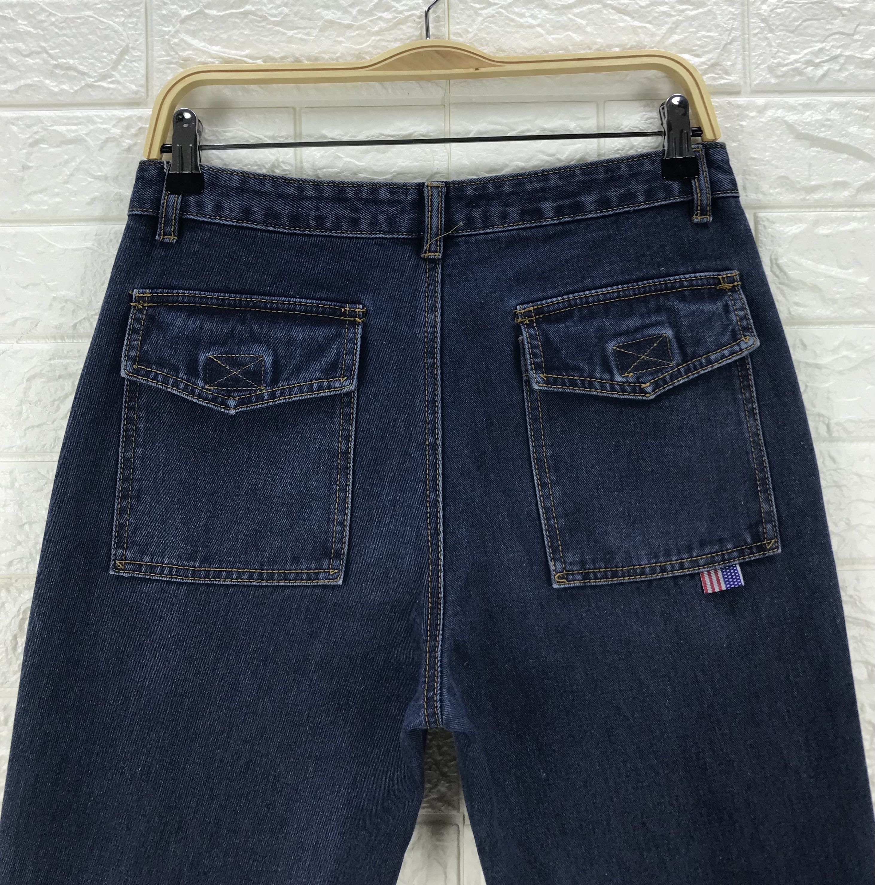 Japanese Brand Vintage Union Made Flare Jeans Bell Bottom Denim Size 30" / US 8 / IT 44 - 6 Thumbnail