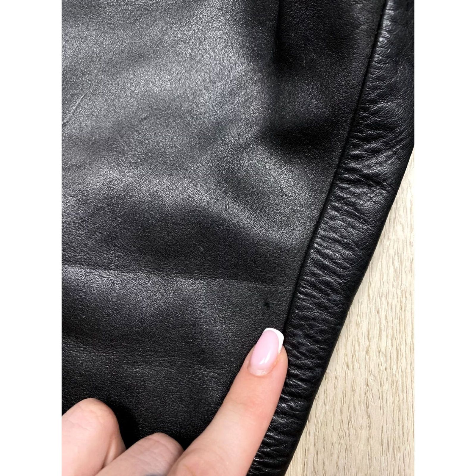 Vintage Akito Mens Leather Pants Biker Motorcycle Vintage Size 32 Black Pants Mens Leather Biker 90s Size US 32 / EU 48 - 3 Thumbnail