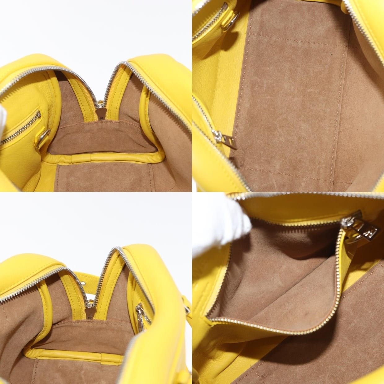 Loewe Loewe Leather Handbag Yellow Size ONE SIZE - 9 Thumbnail