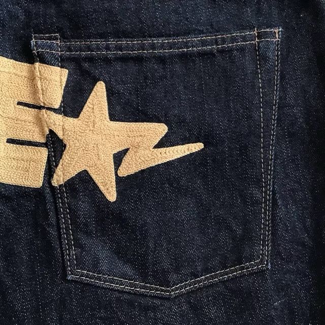 Bape BAPE STA embroidered denim pants a bathing ape NIGO ★size XL Size US 36 / EU 52 - 5 Thumbnail