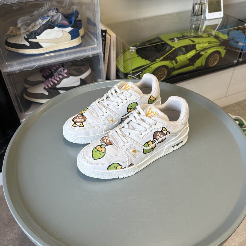 Louis Vuitton Nigo x LOUIS VUITTON Trainer Fashion Sneakers 0079 Size US 9 / IT 39 - 1 Thumbnail