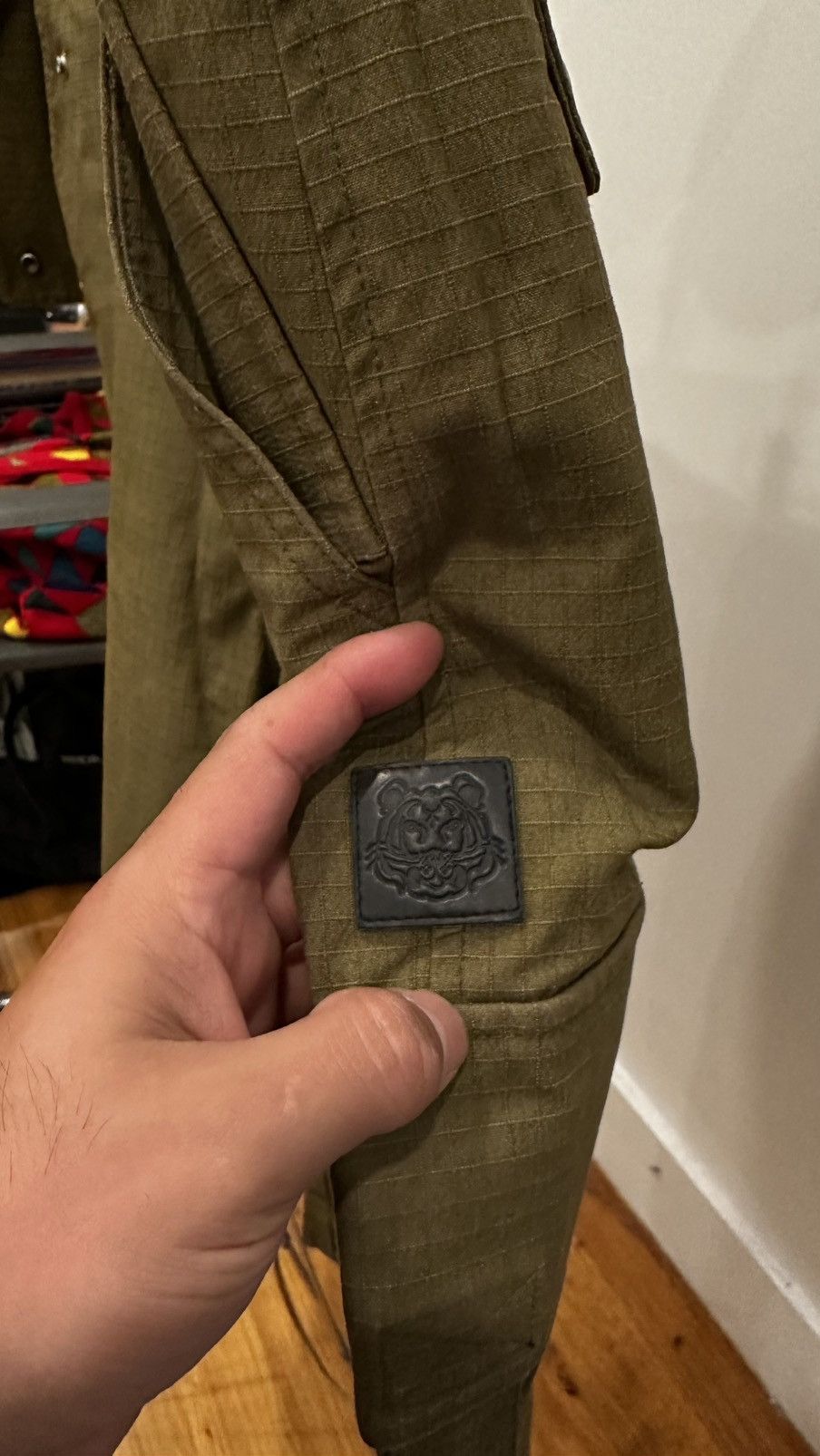 Kenzo Kenzo Olive Ripstop Cargo Shorts Size US 36 / EU 52 - 4 Thumbnail
