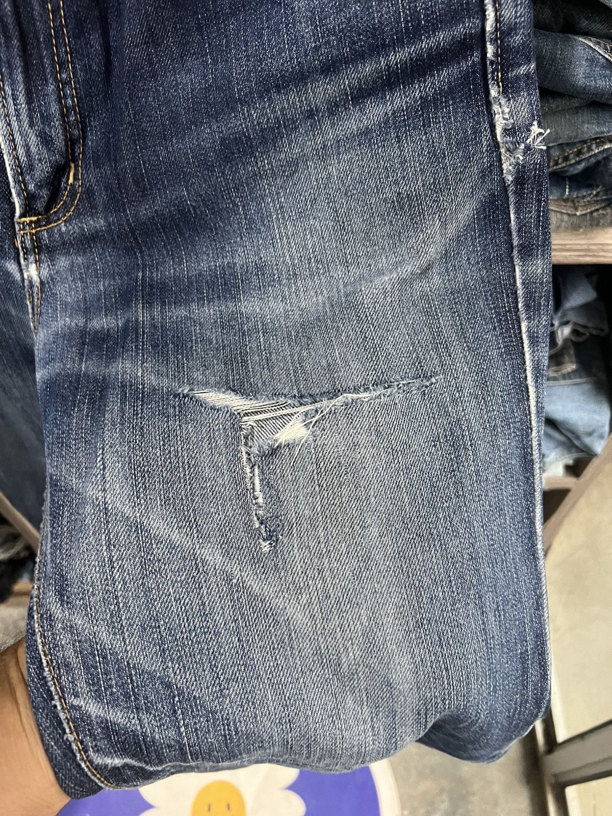 Edwin 🔥Vintage Edwin 402 Distressed Denim Size US 32 / EU 48 - 9 Thumbnail