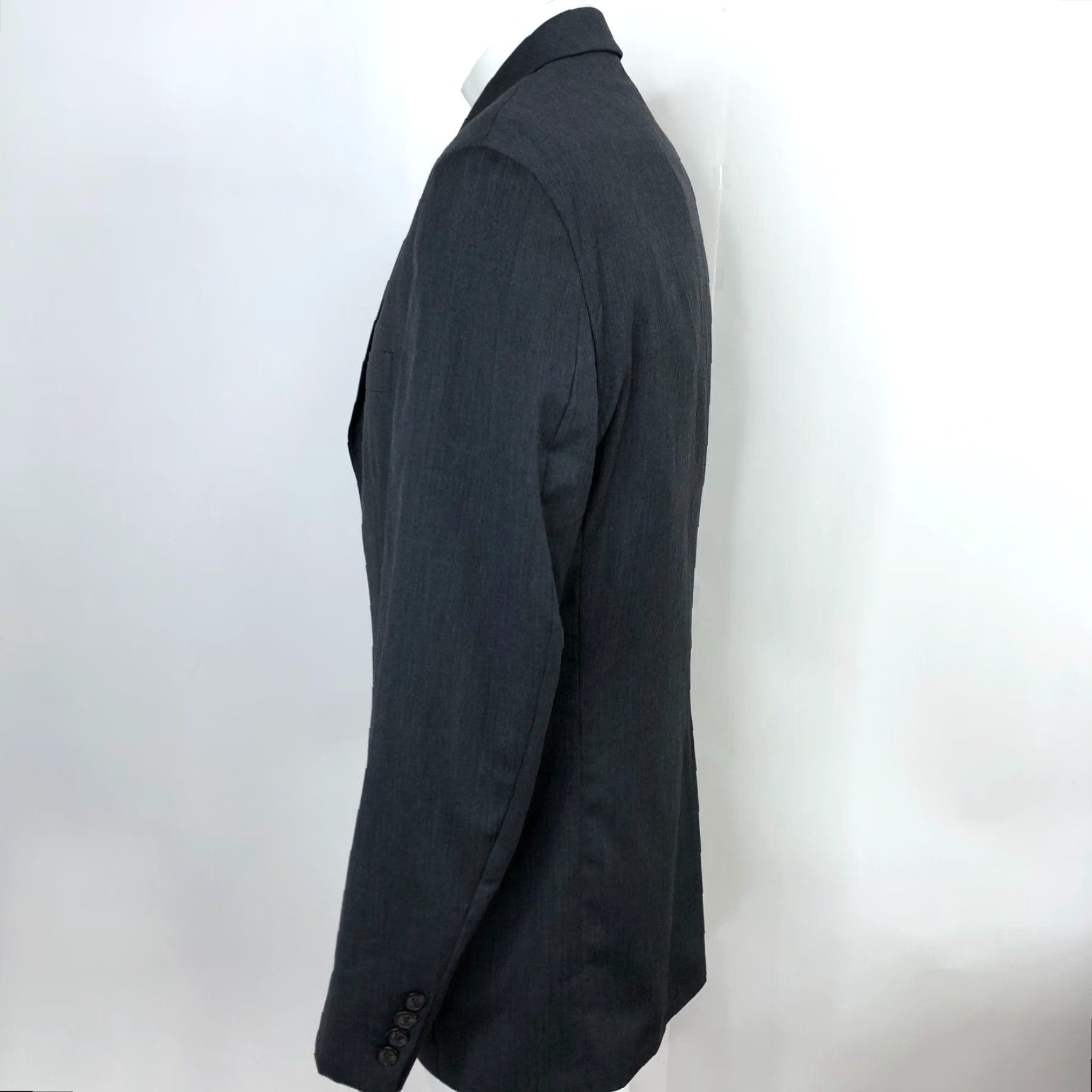 Ralph Lauren Lauren Ralph Lauren Green Label Blazer Jacket Gray 40R 100% Wool Two-Button Notch Lapel Wool Blazer Men's Casual Business Formal Wedding Vintage: No Size 40R - 2 Thumbnail