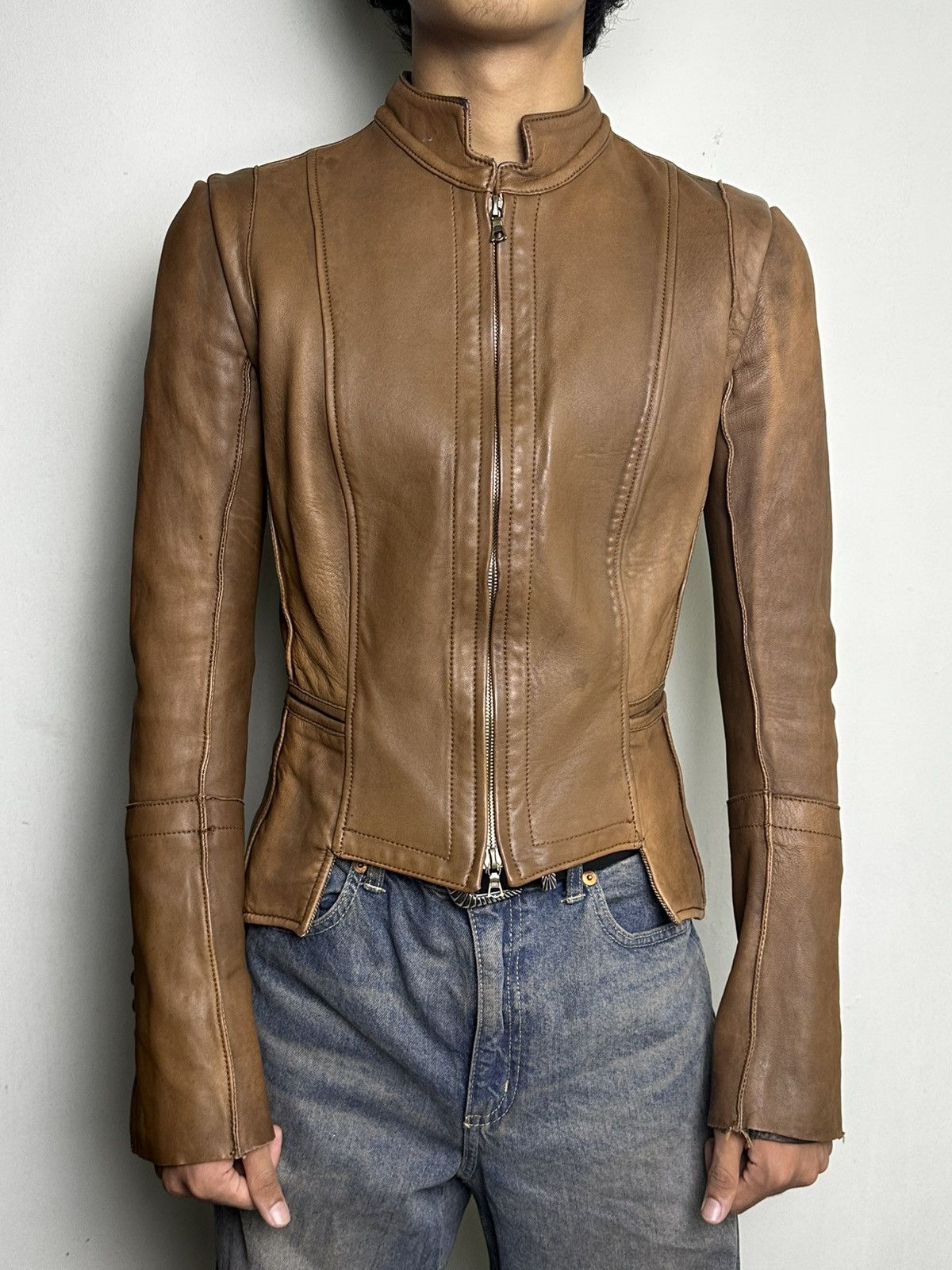 Isaac Sellam Experience Isaac Sellam Experience Leather Jacket Artisanal 00’s Size US S / EU 44-46 / 1 - 17 Thumbnail