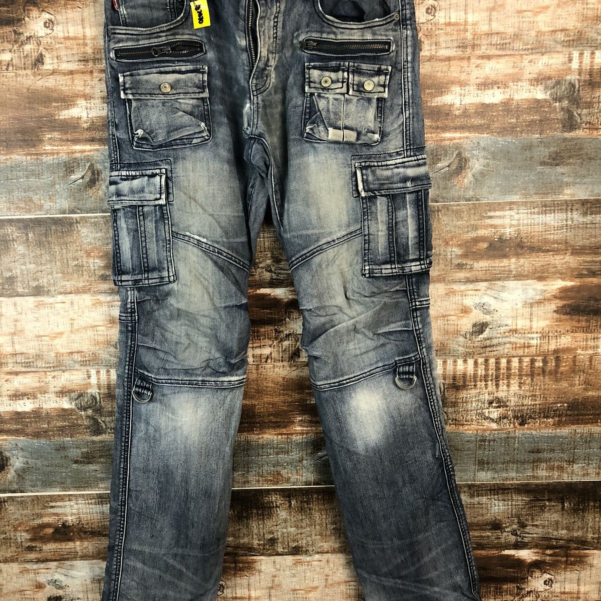 Japanese Brand DL Lyric utility Black Multipocket Denim Pants #A2070 Size US 33 - 5 Thumbnail