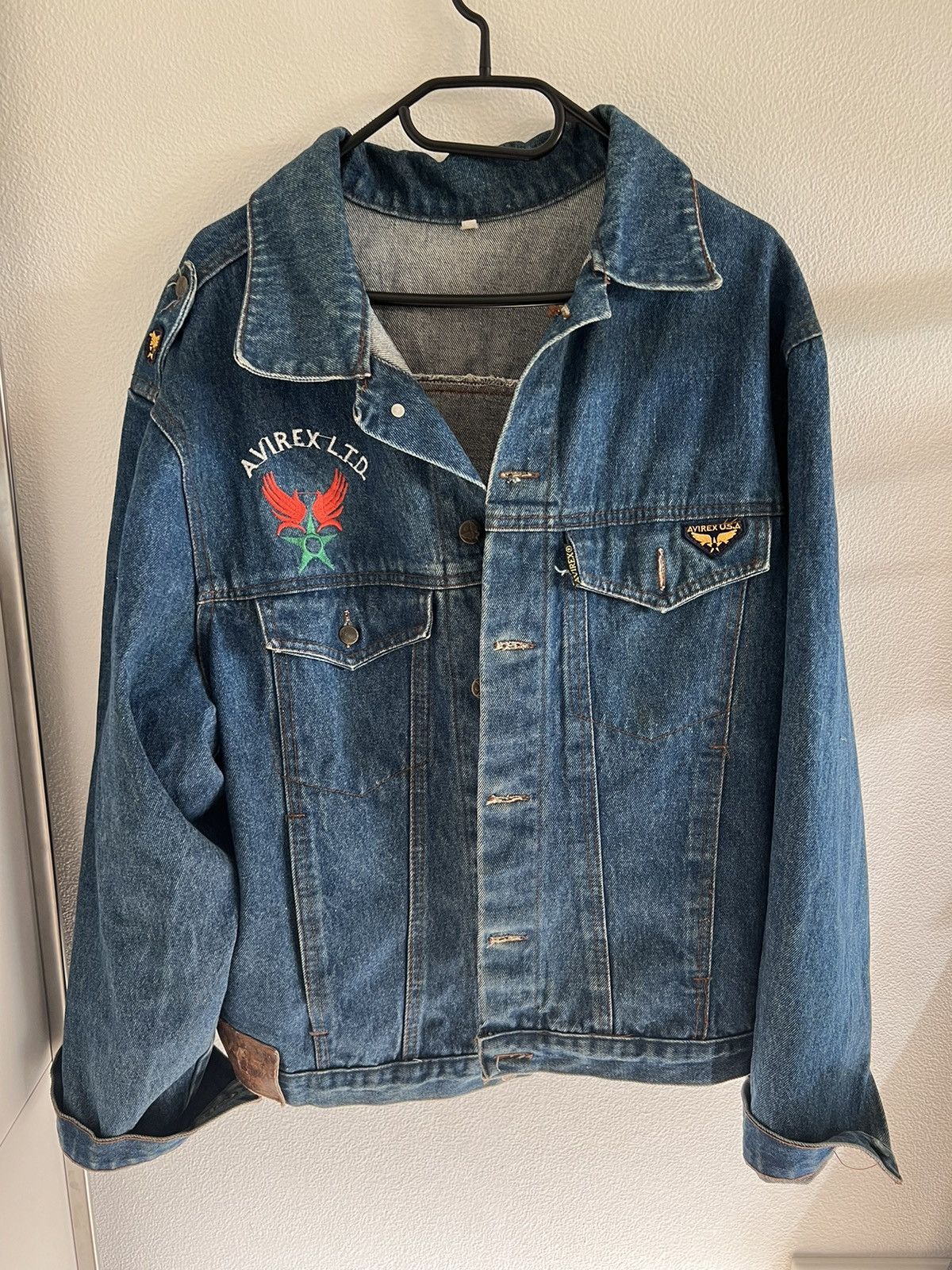 Avirex Avirex Vintage Denim Jacket Size US L / EU 52-54 / 3 - 1 Thumbnail