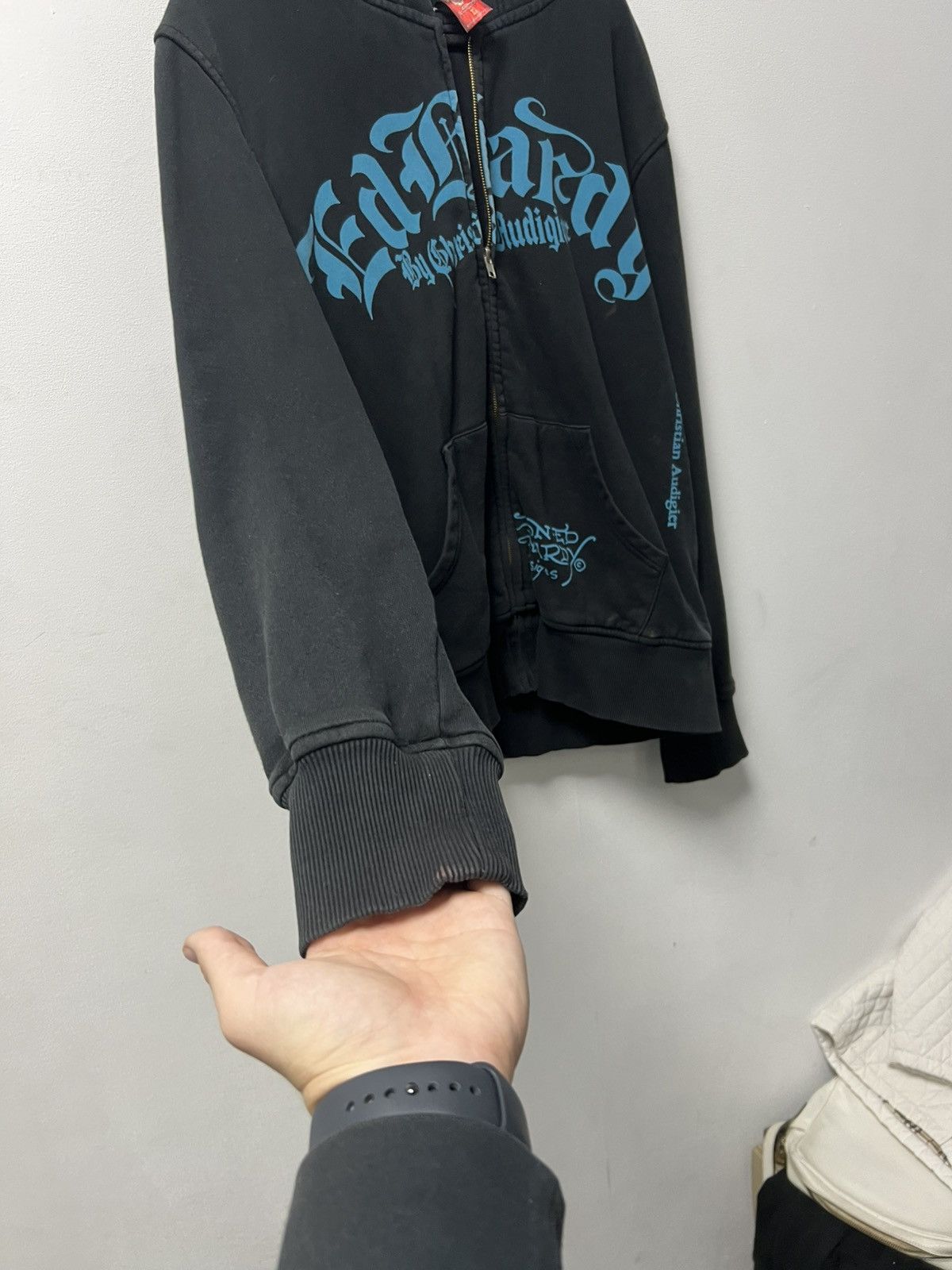 Ed Hardy Really Point vintage zip hoodie Ed hardy style man’s L black Size US L / EU 52-54 / 3 - 6 Thumbnail