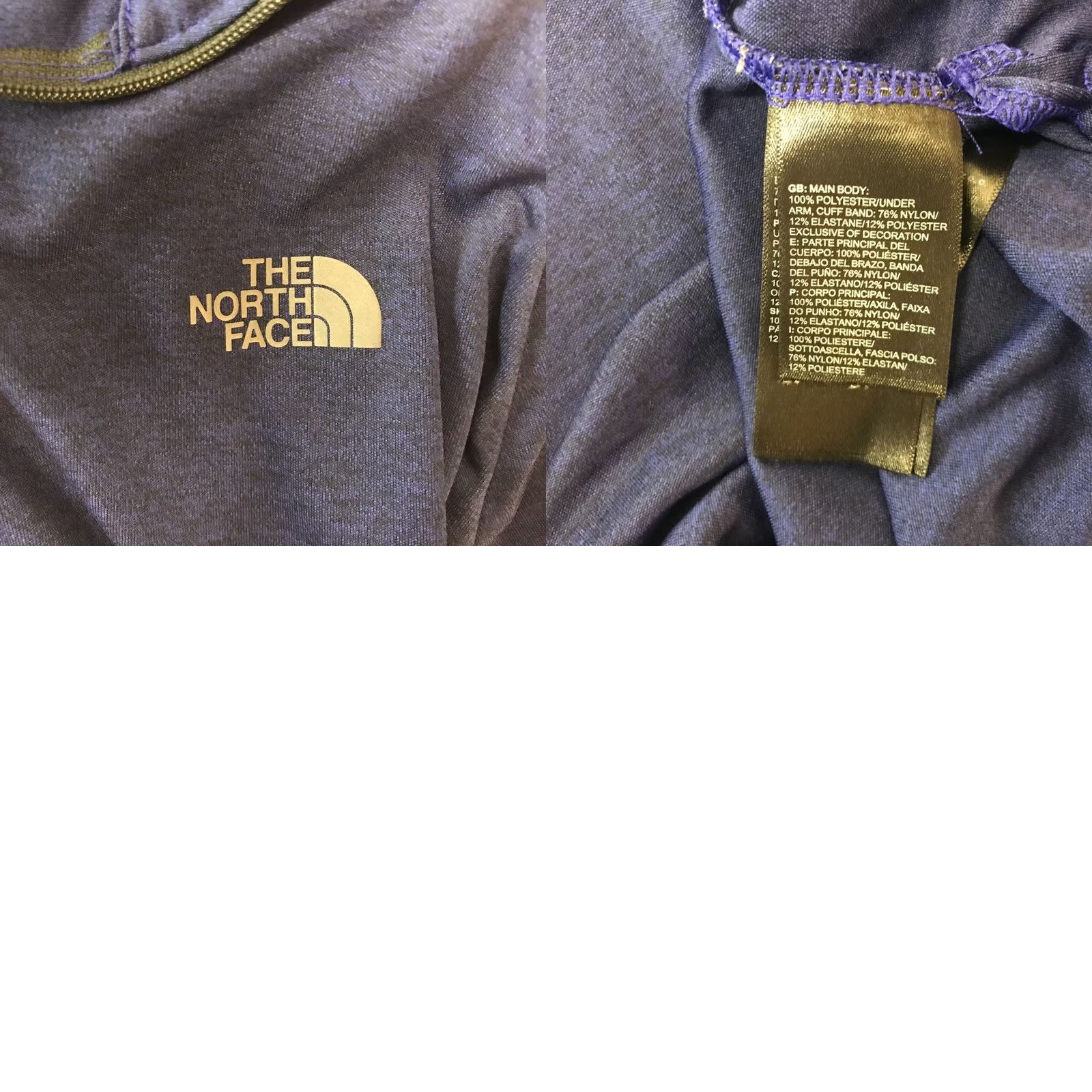 The North Face THE NORTH FACE Men XL Blue Long Sleeve 1/4 Zip FlashDry Shirt Size US XL / EU 56 / 4 - 8 Thumbnail