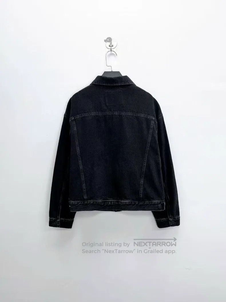 Balenciaga Balenciaga Black Washed Distressed Short Denim Jacket Size XXS / US 00 / IT 34 - 2 Thumbnail