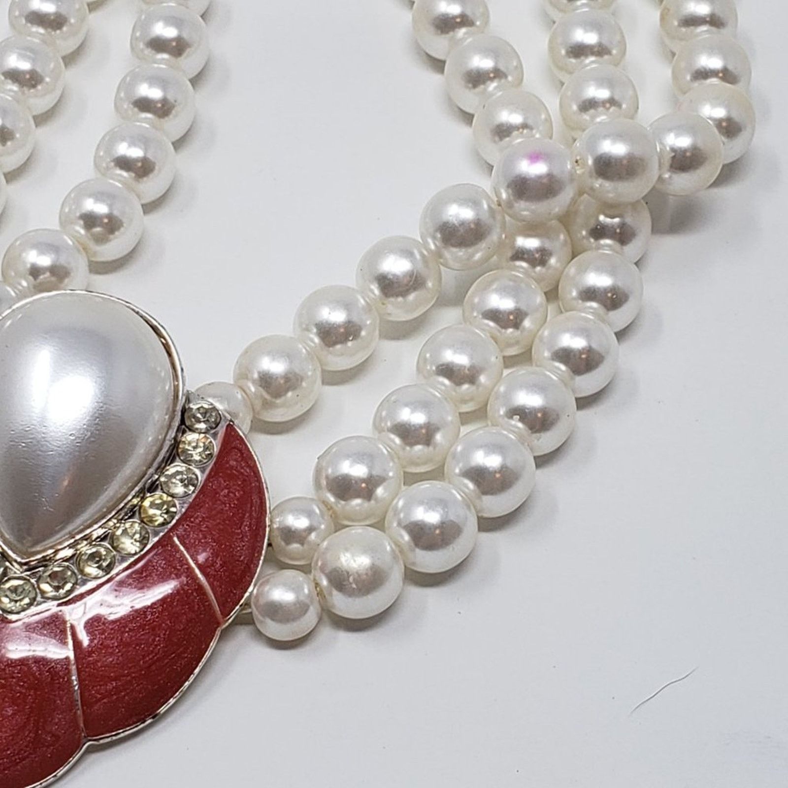 Other Faux Pearl & Enamel Layered Necklace Set Size ONE SIZE - 13 Thumbnail