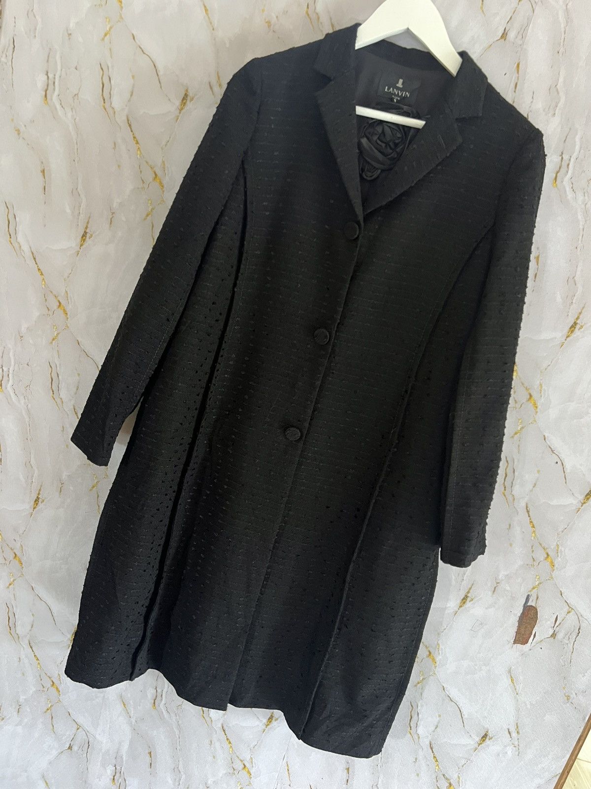 Lanvin LANVIN NOIR CLOAK LONG JACKET Size US M / EU 48-50 / 2 - 7 Thumbnail