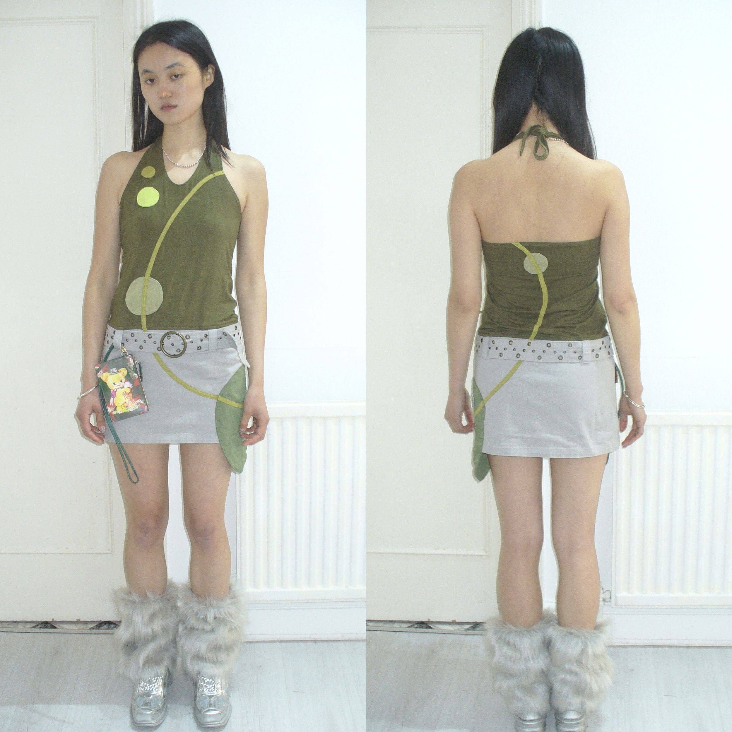 Other 00/10s futuristic playful halter neck mini dress Size XS / US 0-2 / IT 36-38 - 3 Thumbnail